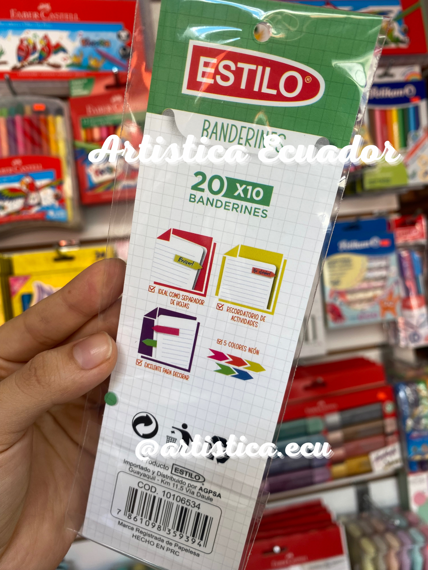 10 Banderines neones y pasteles