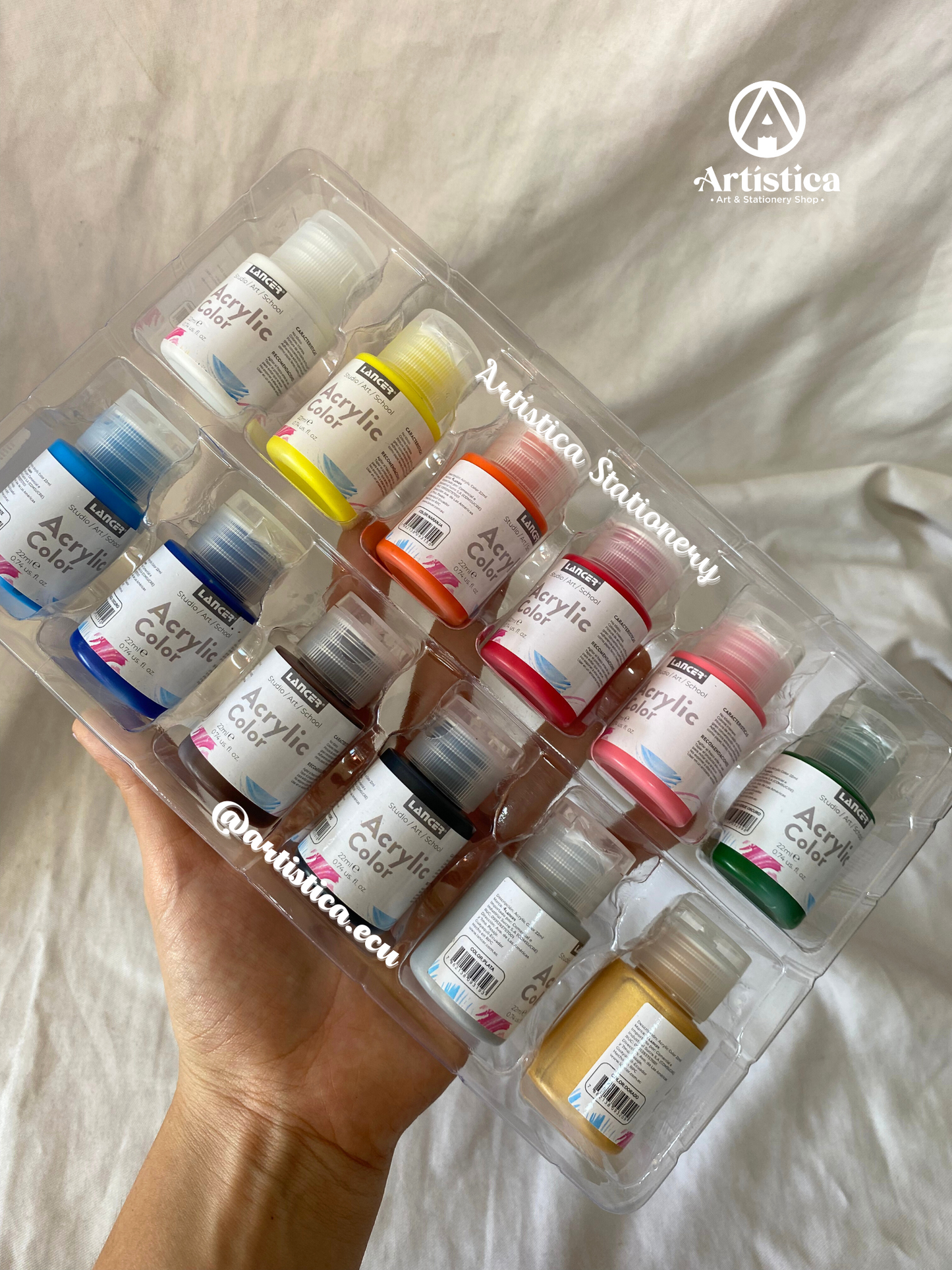 12 Pinturas Acrílicas