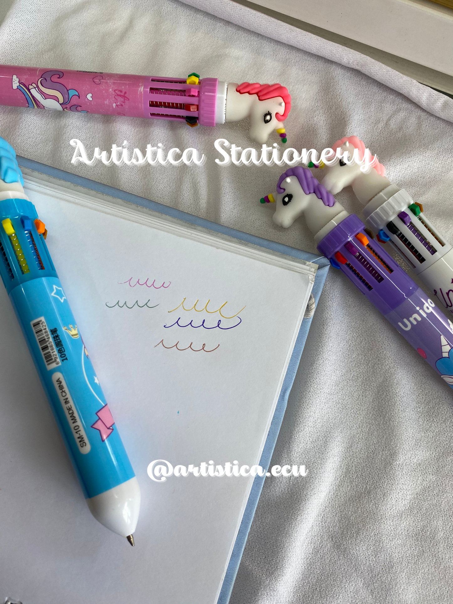 Boligrafo de 10 colores Unicornio