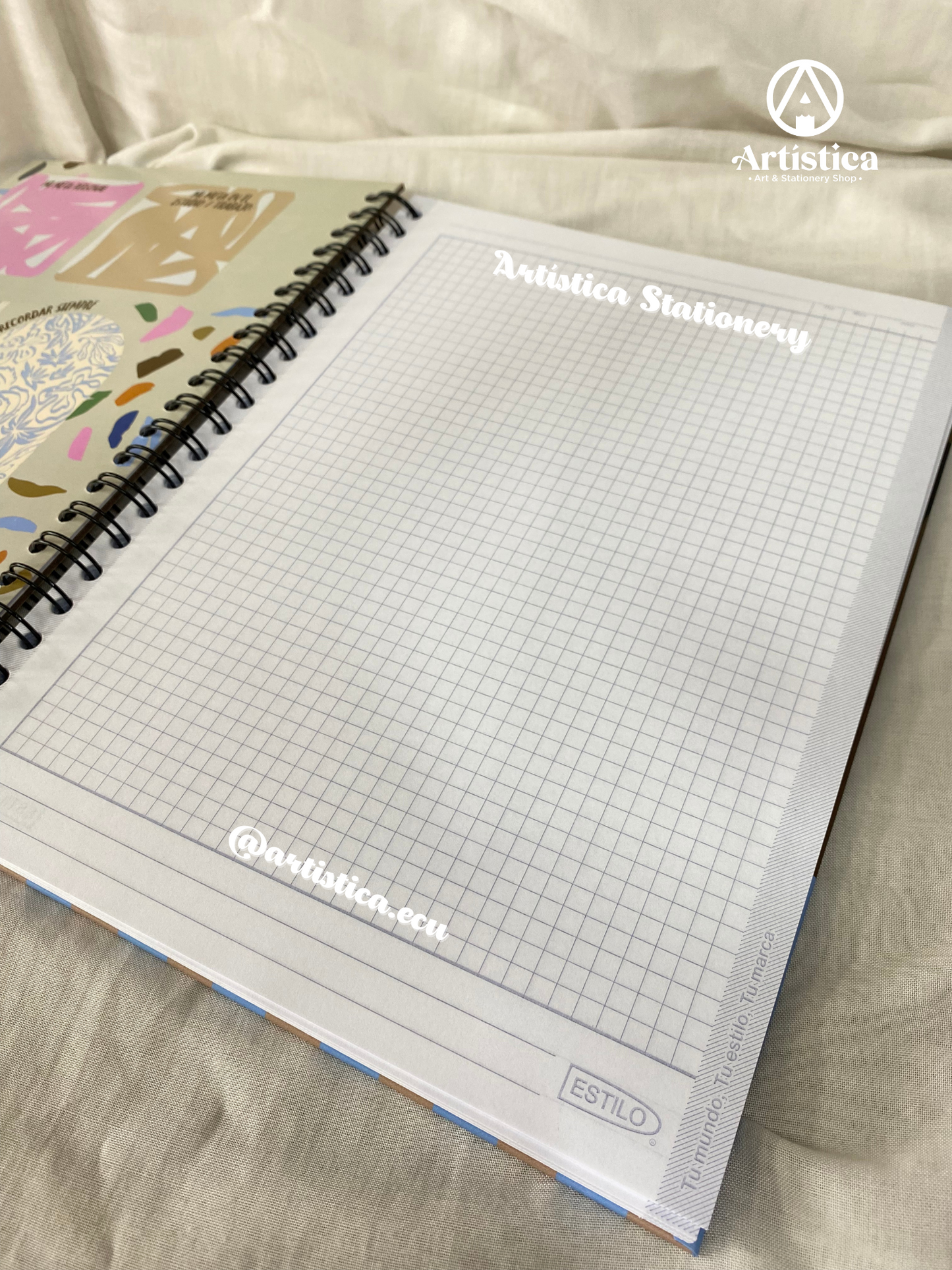 Cuadernos pasta dura a cuadros 100 hojas