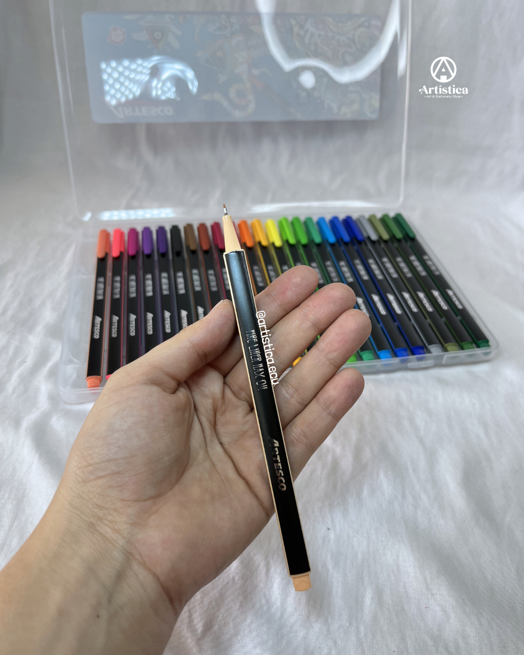 24 Marcadores punta fina Artesco