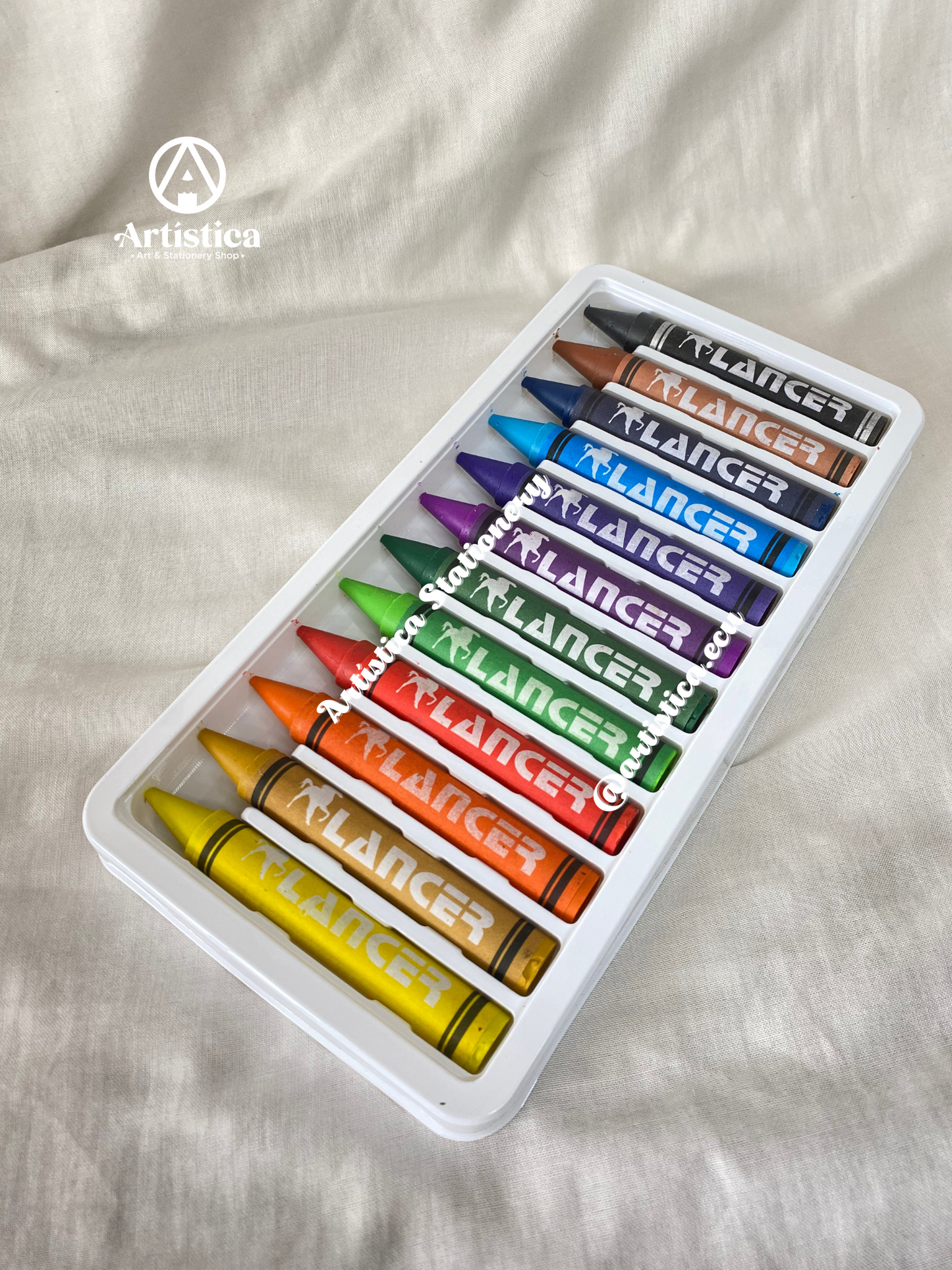 12 Crayones jumbo triangulares