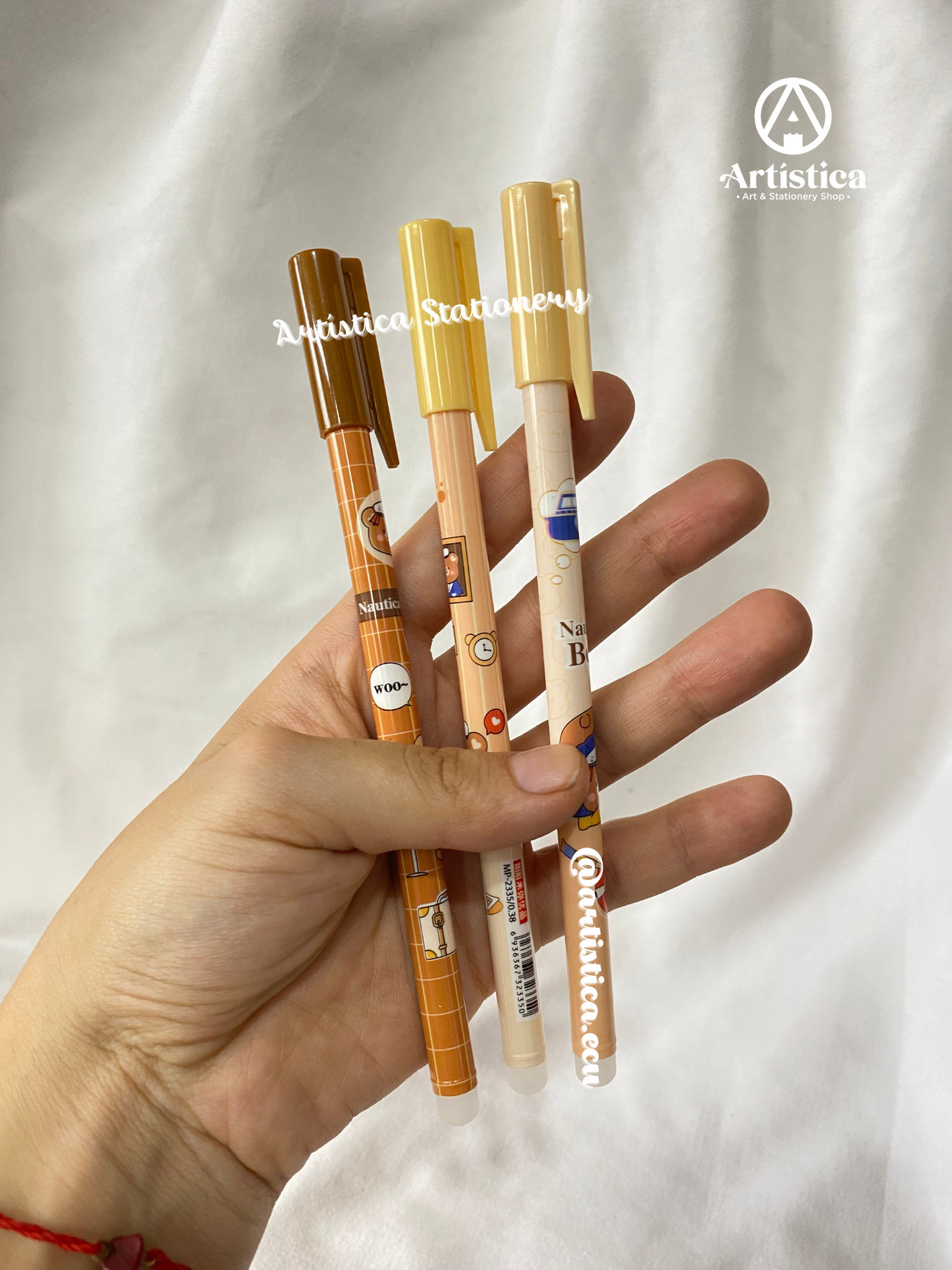 Bolígrafos borrable azul osito