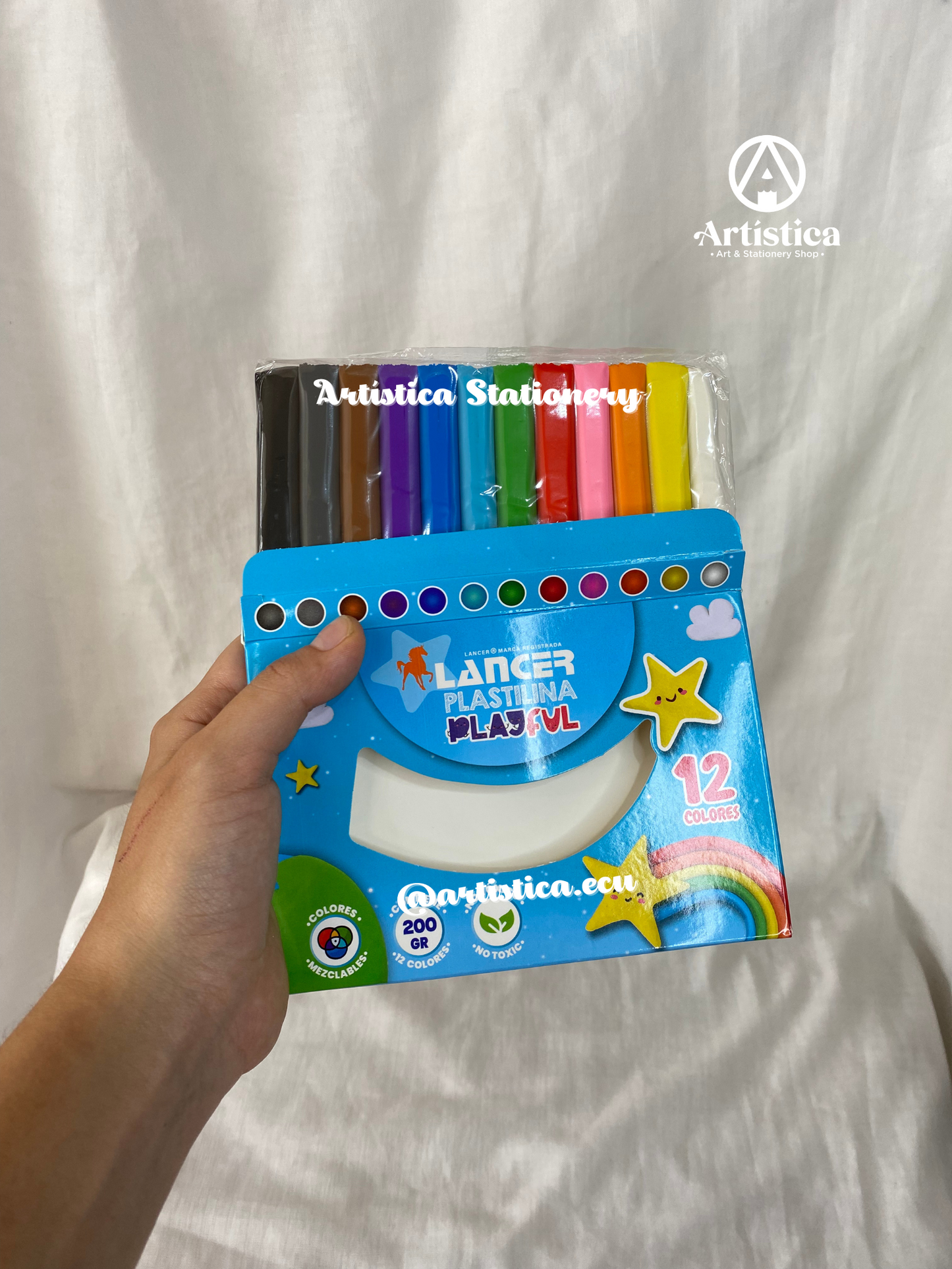 12 Plastilinas Jumbo Lancer