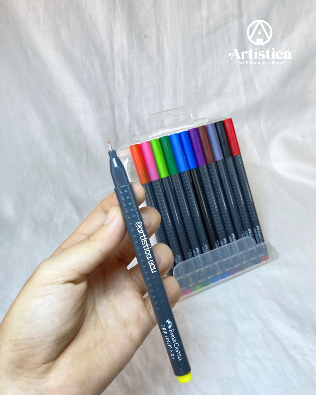 12 Marcadores punta fina Faber Castell