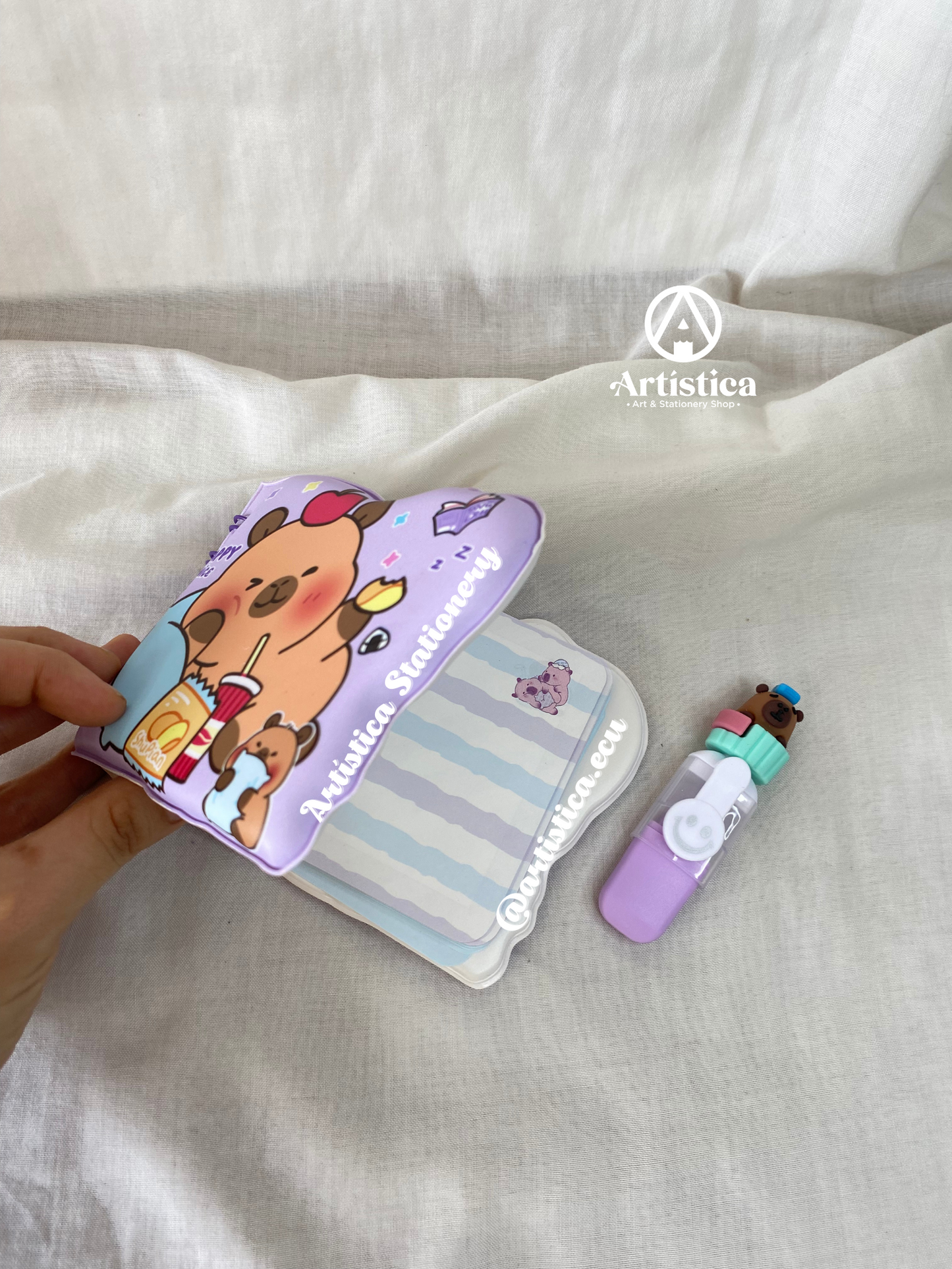 Libreta mini acolchonada Capibara