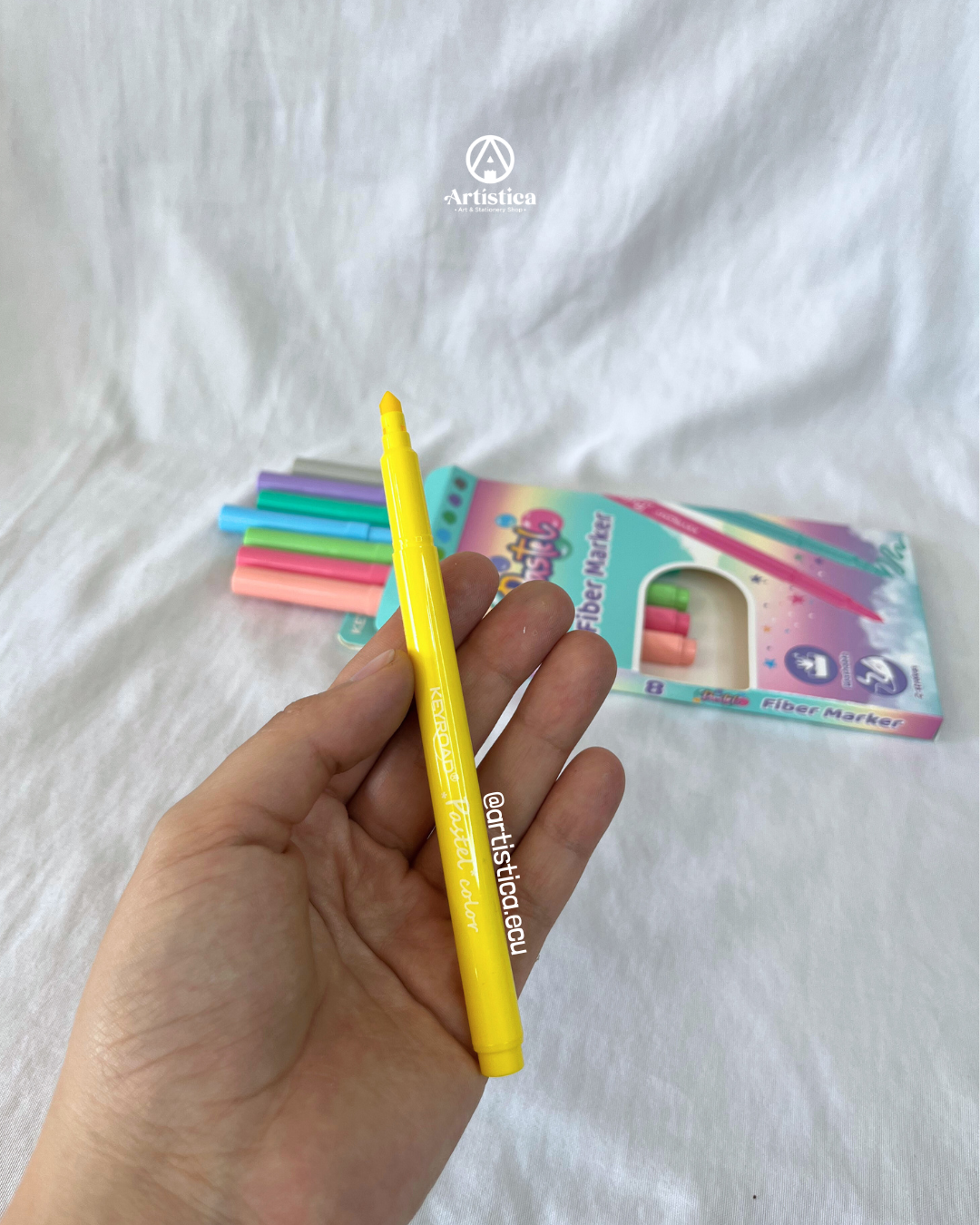 8 Marcadores tonos pasteles Keyroad