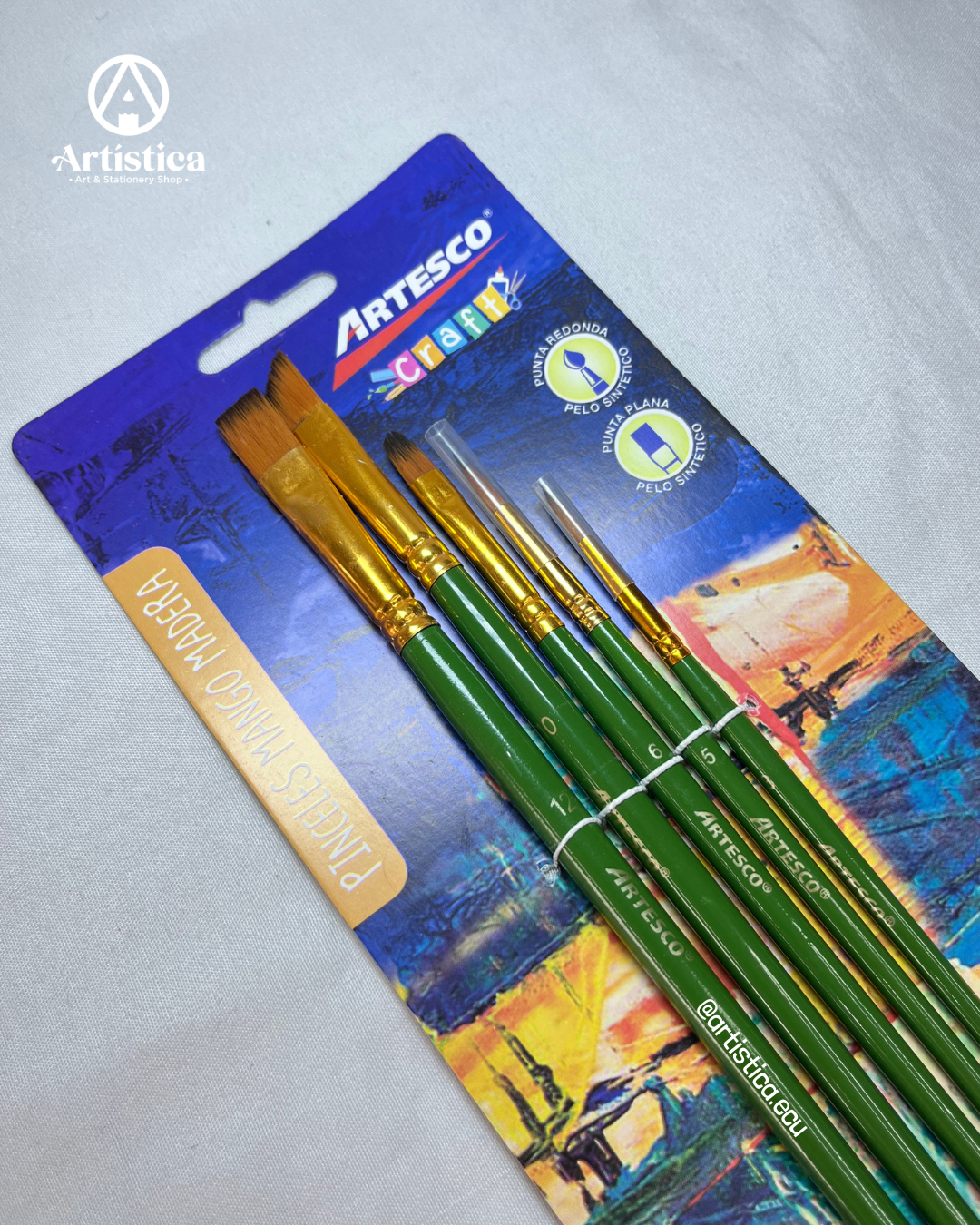 Set 5 pinceles Artesco