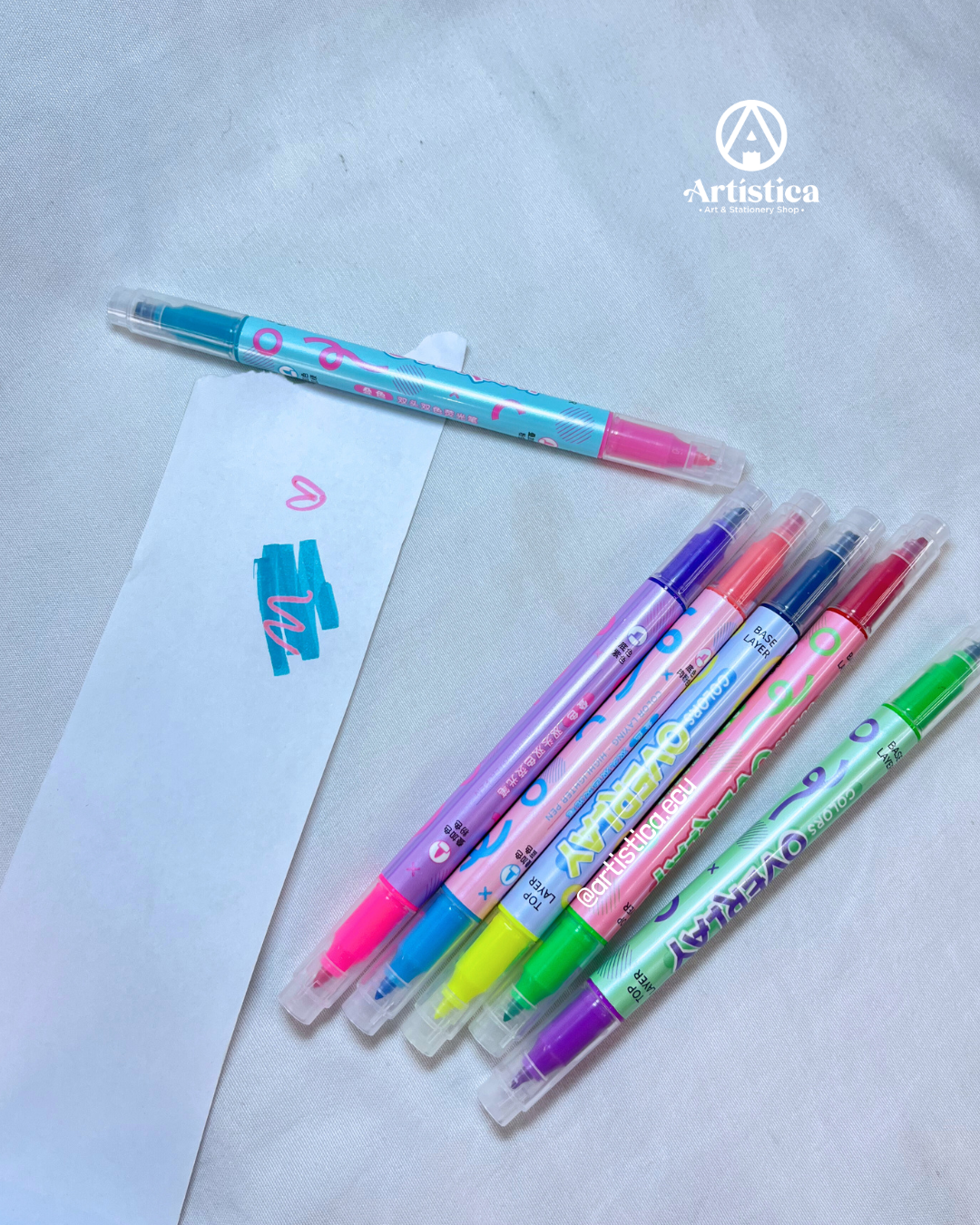 6 Marcadores mágicos doble punta