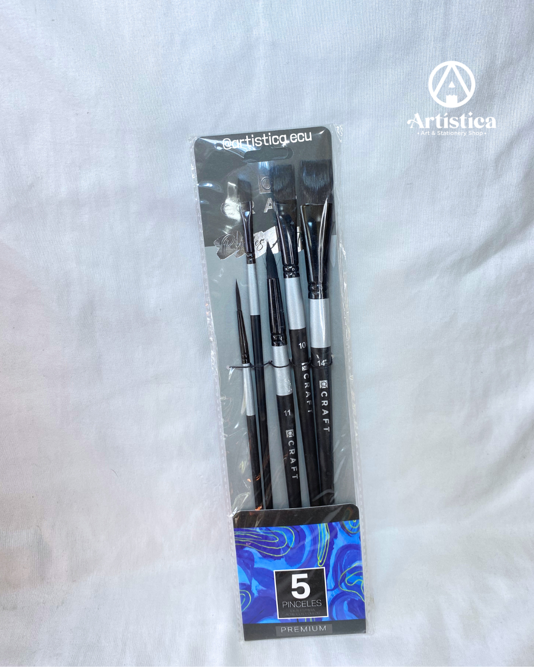 5 Pinceles Premium Craft