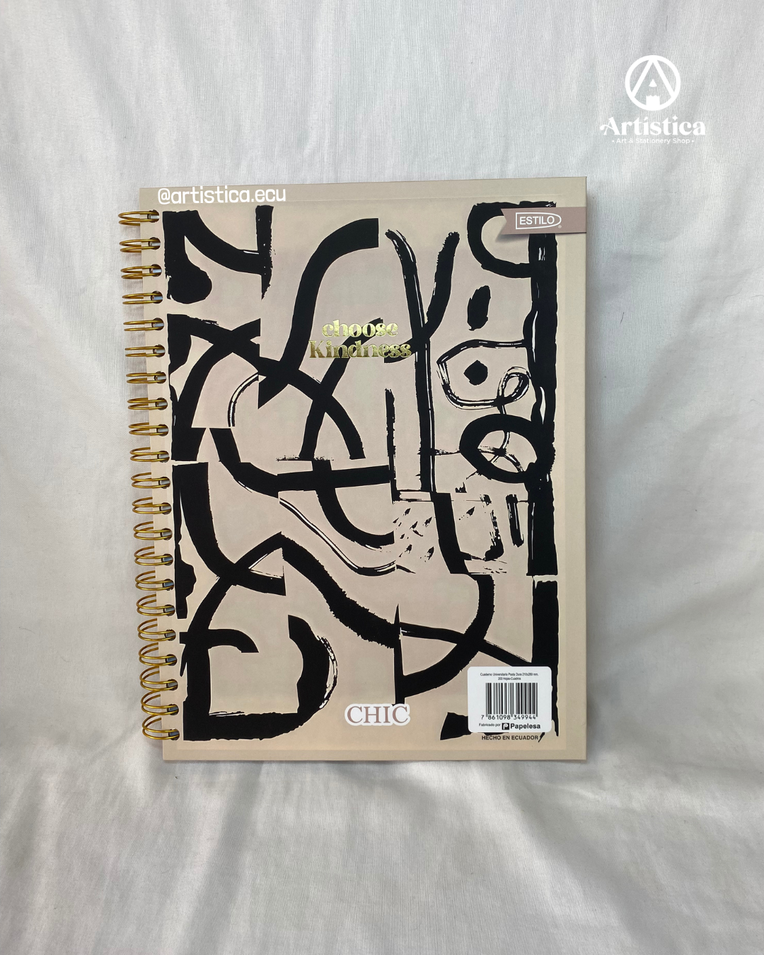 Cuaderno 200 hojas cuadros pasta dura Twins Modelo 1