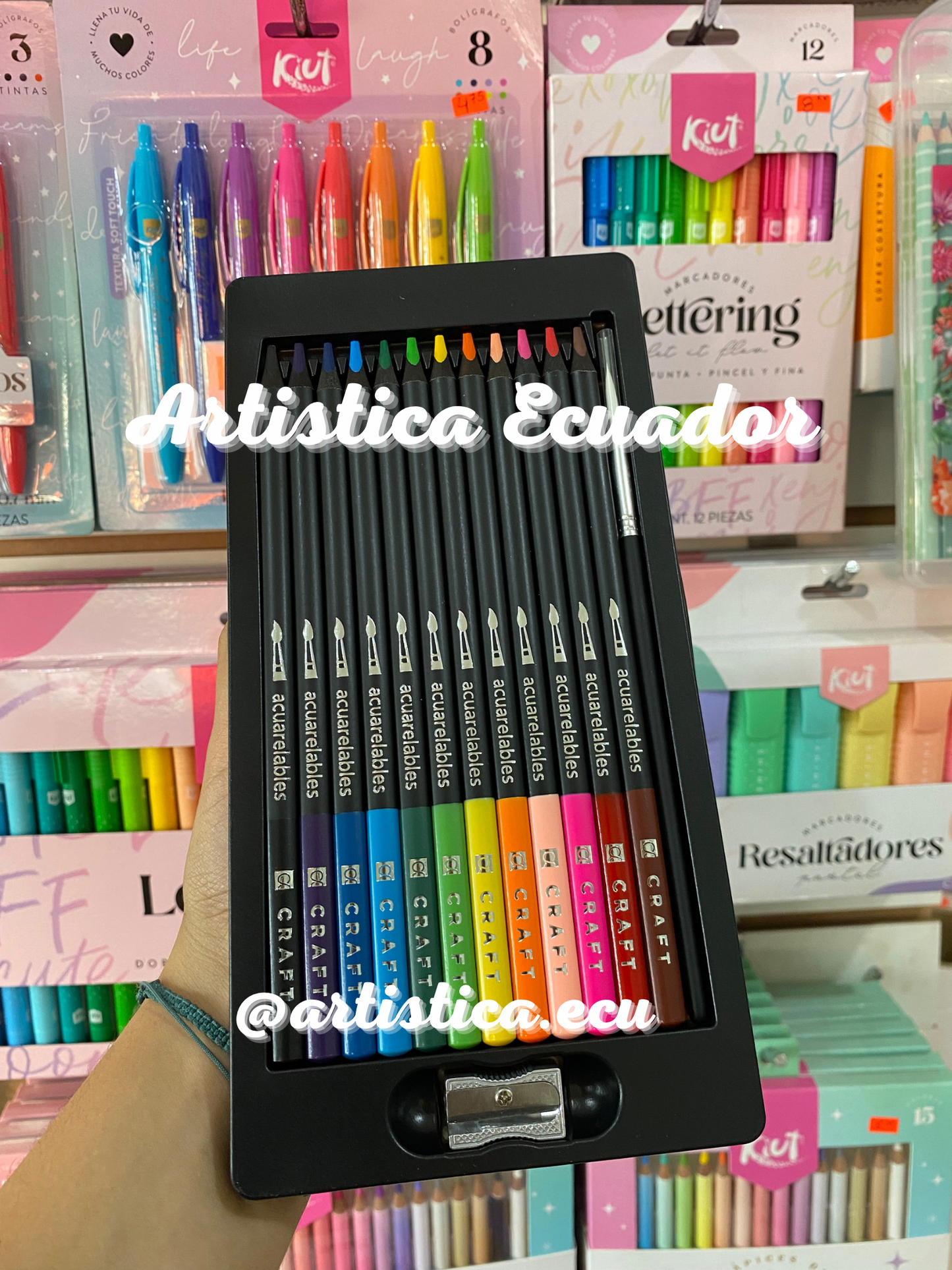 12 Colores acuarelables Craft