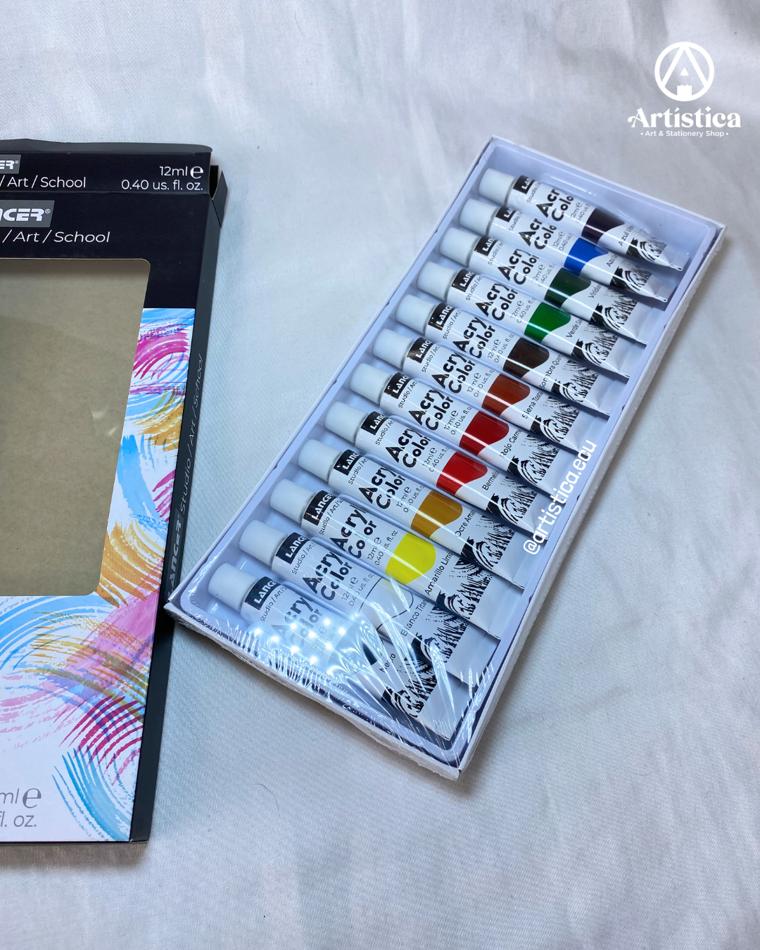 12 Pinturas acrílicas