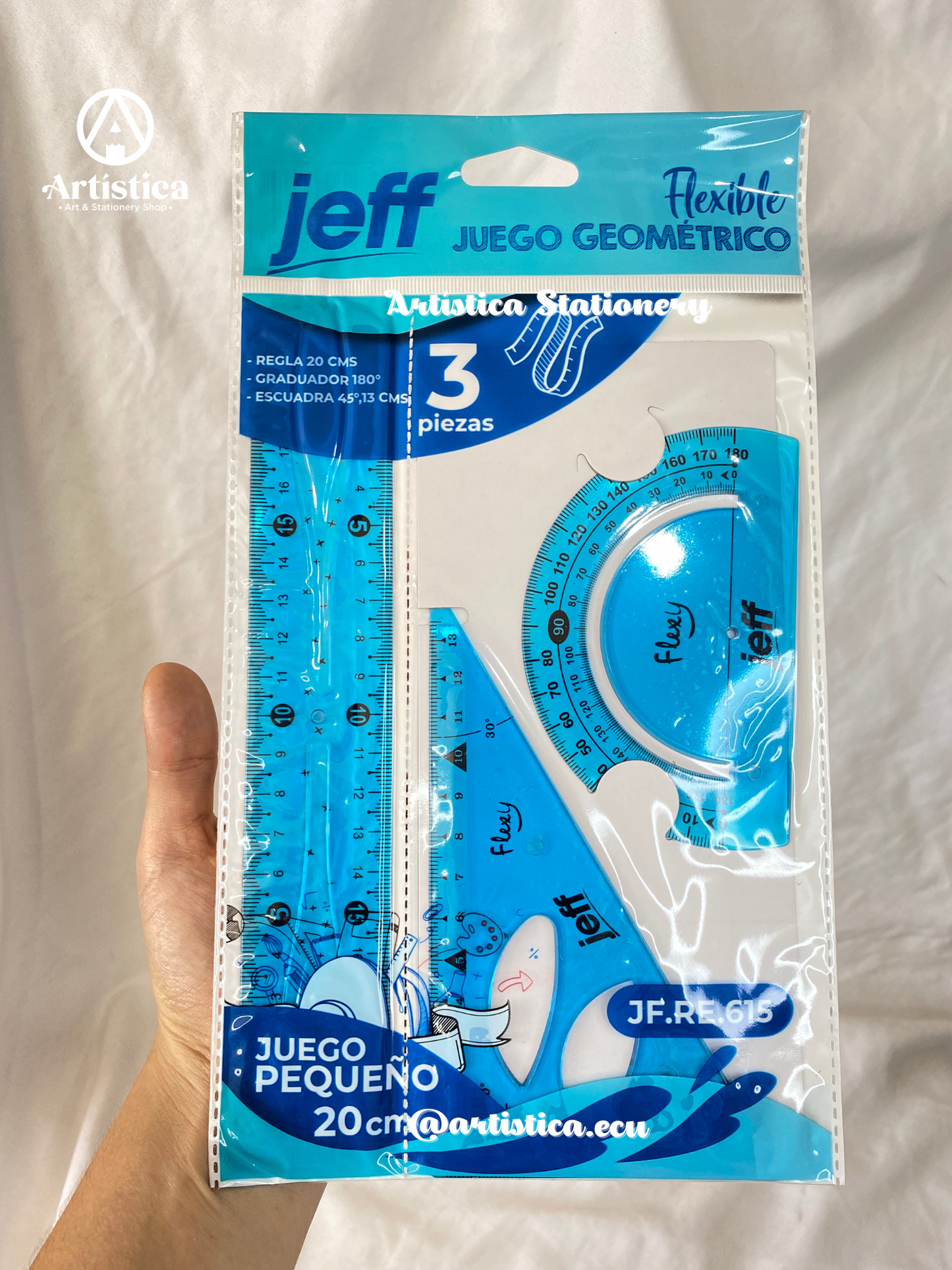 Juego geometrico 20cm flexible