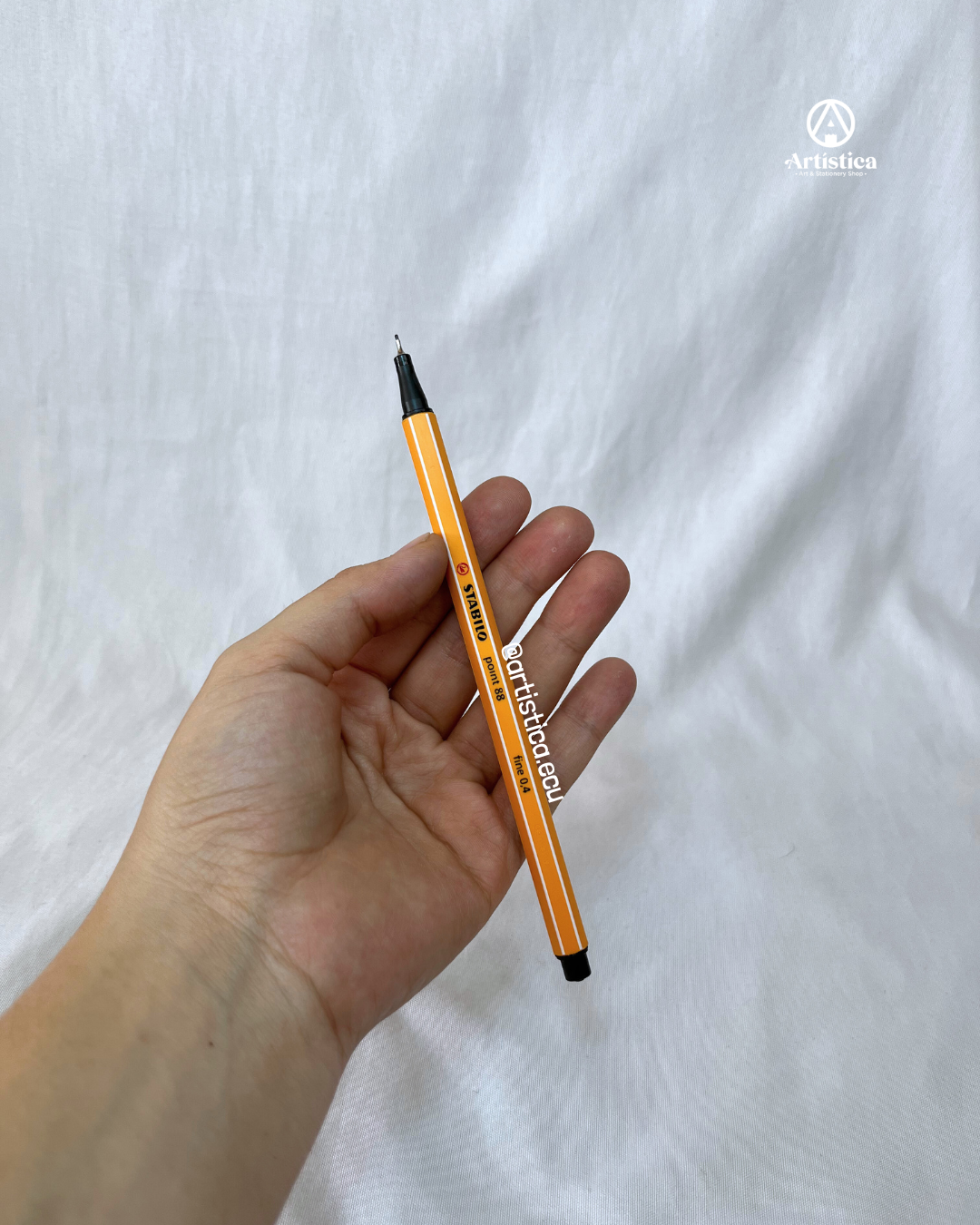 Marcador negro Stabilo point 88