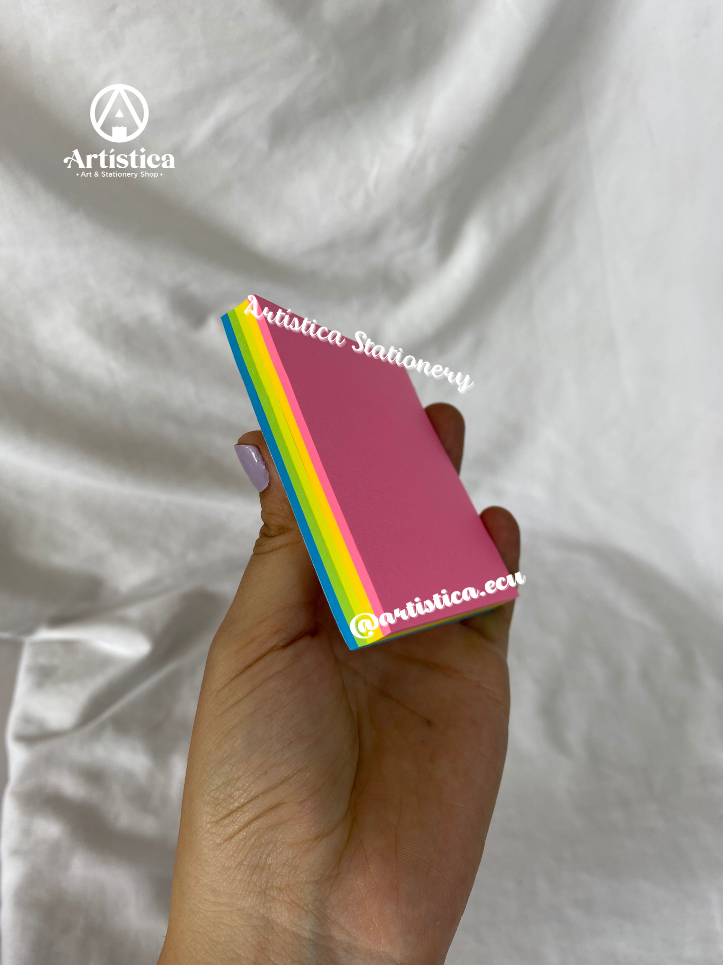 100 Notitas adhesivas neones