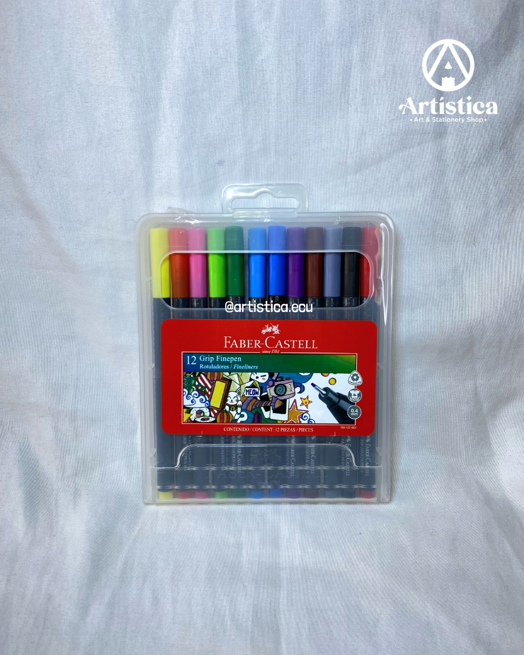 12 Marcadores punta fina Faber Castell