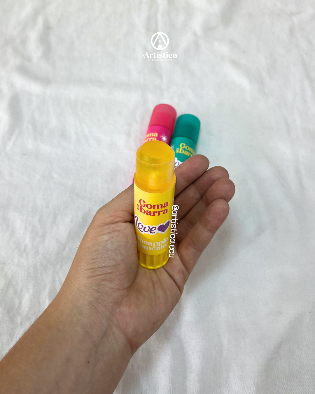 Goma en barra 15gr con aroma Love