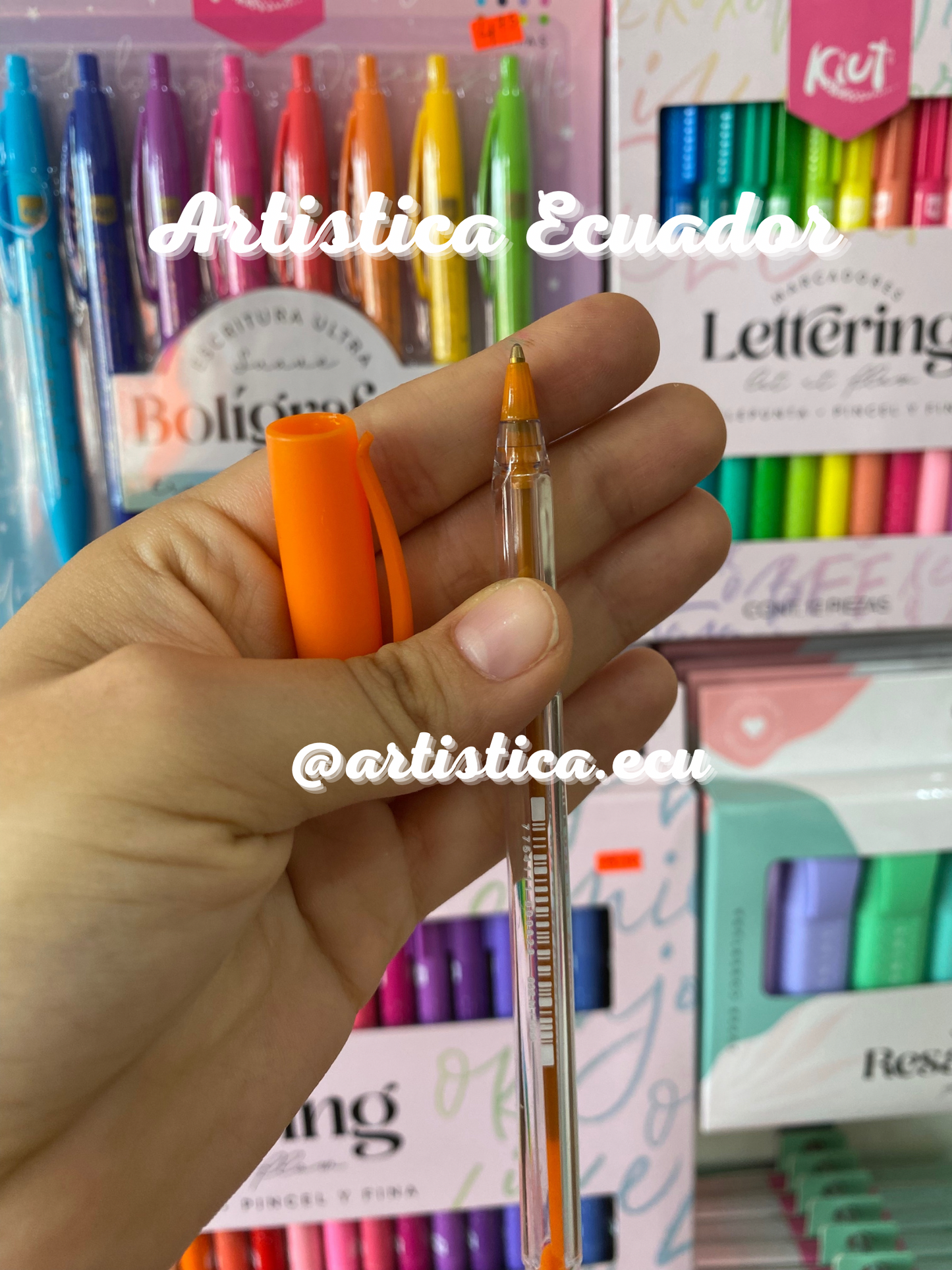 5 Boligrafos de colores Faber Castell