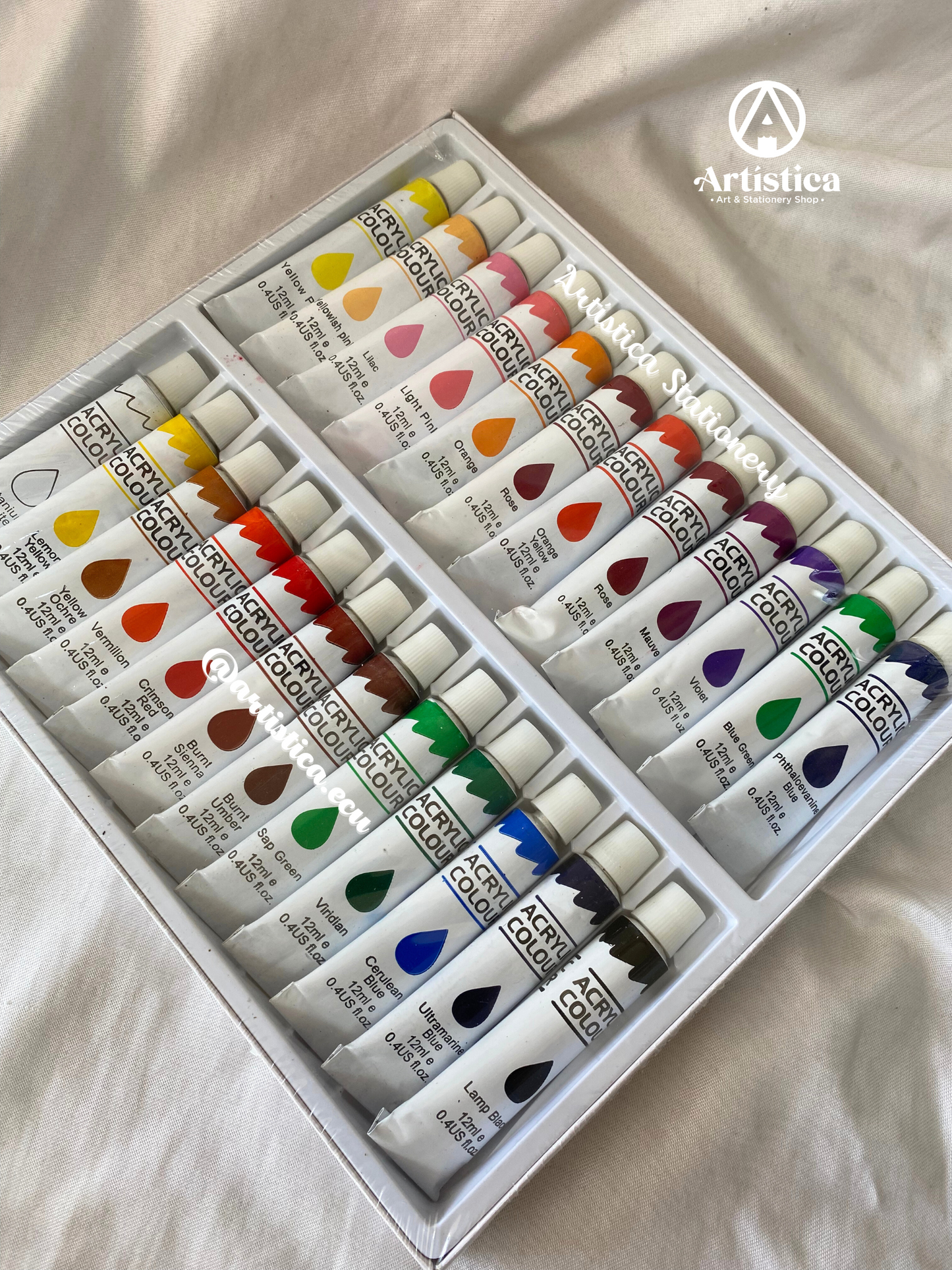 24 Pinturas Acrílicas