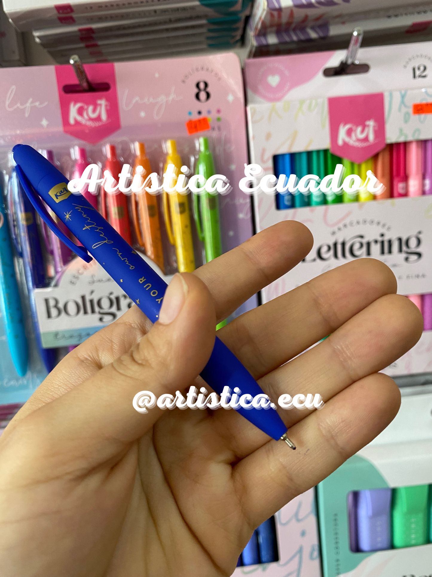 Boligrafos punta fina por unidad Kiut