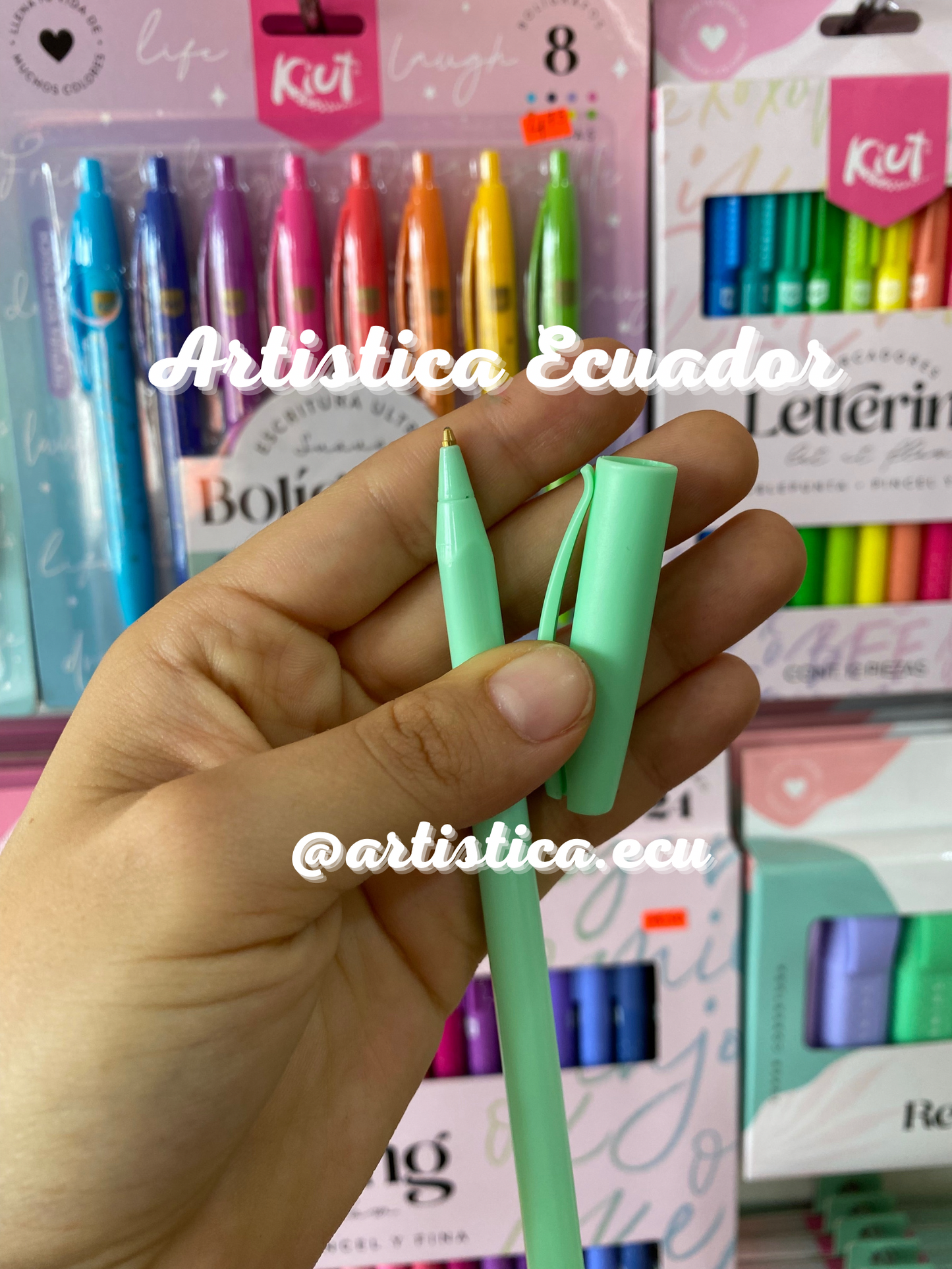5 Boligrafos cuerpo pastel Faber Castell