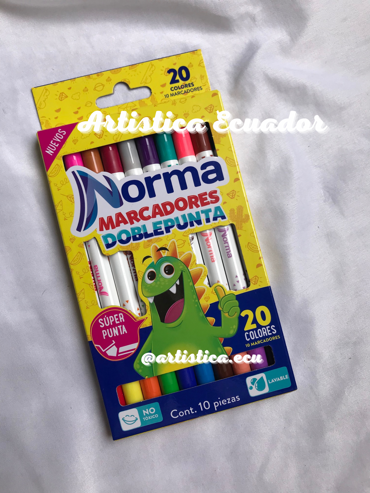 20 Marcadores Norma doble punta
