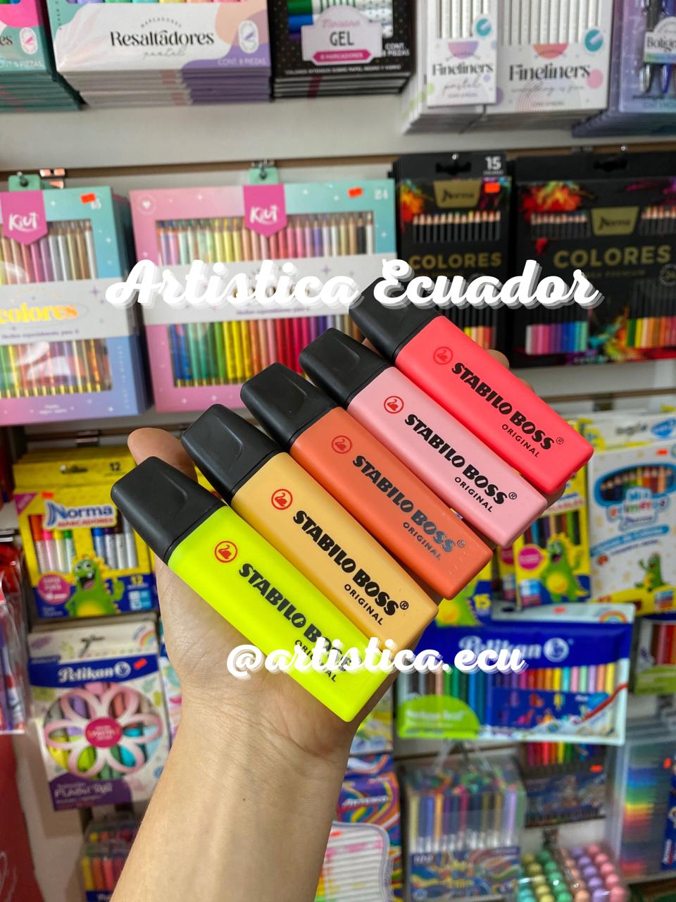 5 Resaltadores Stabilo boss