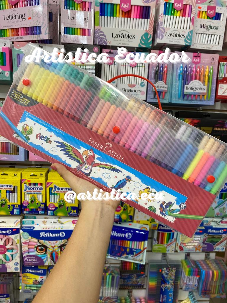 72 Marcadores Faber Castell