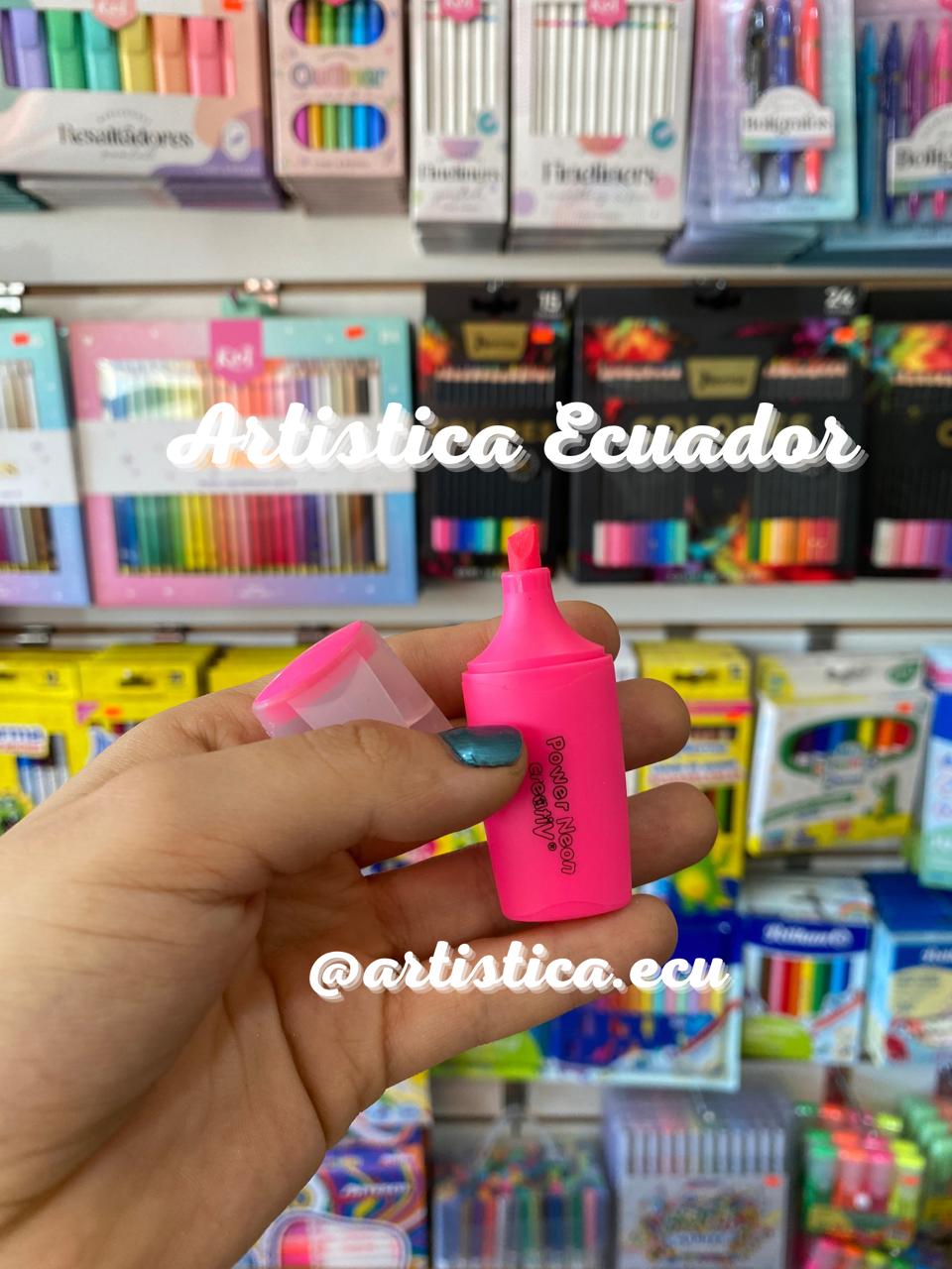 6 Resaltadores mini tonos neones