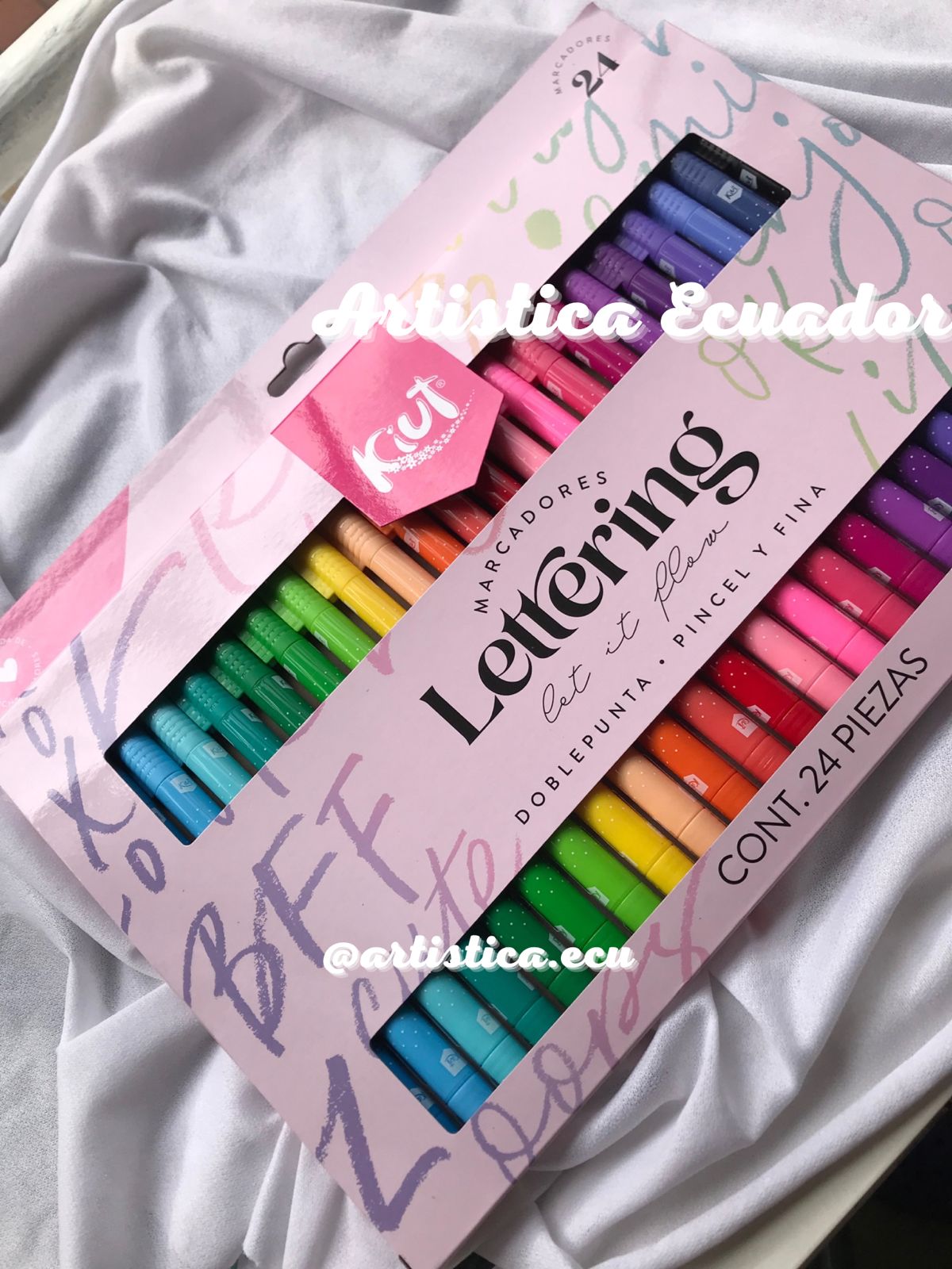 24 Marcadores Doble Punta Kiut