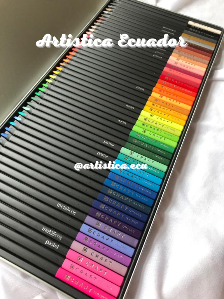 48 Colores Craft caja metalica