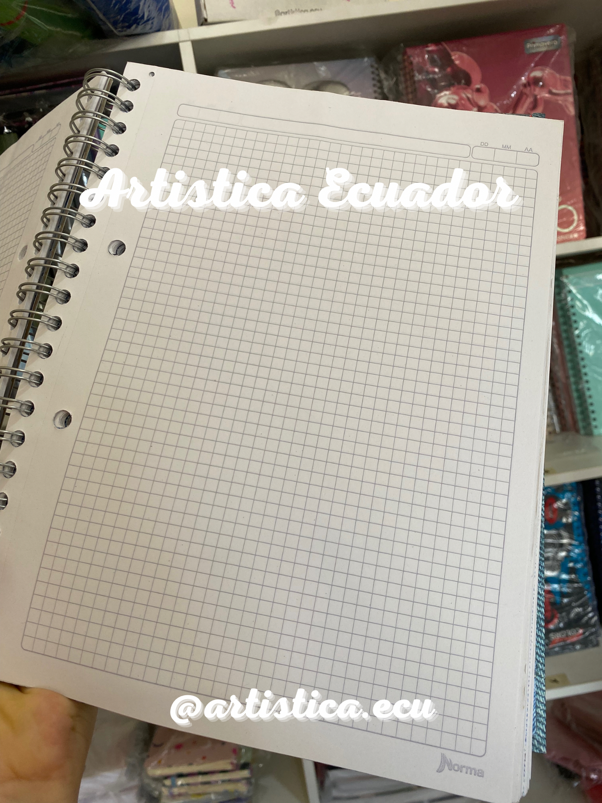 PROMO! Cuaderno pasta dura 160 hojas cuadros