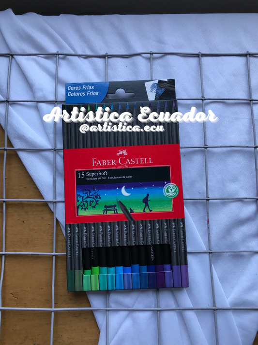 15 Colores Super soft tonos frios Faber Castell