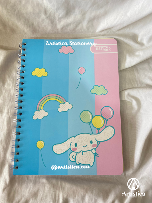 Cuaderno a cuadros pasta flexible Cinnamoroll