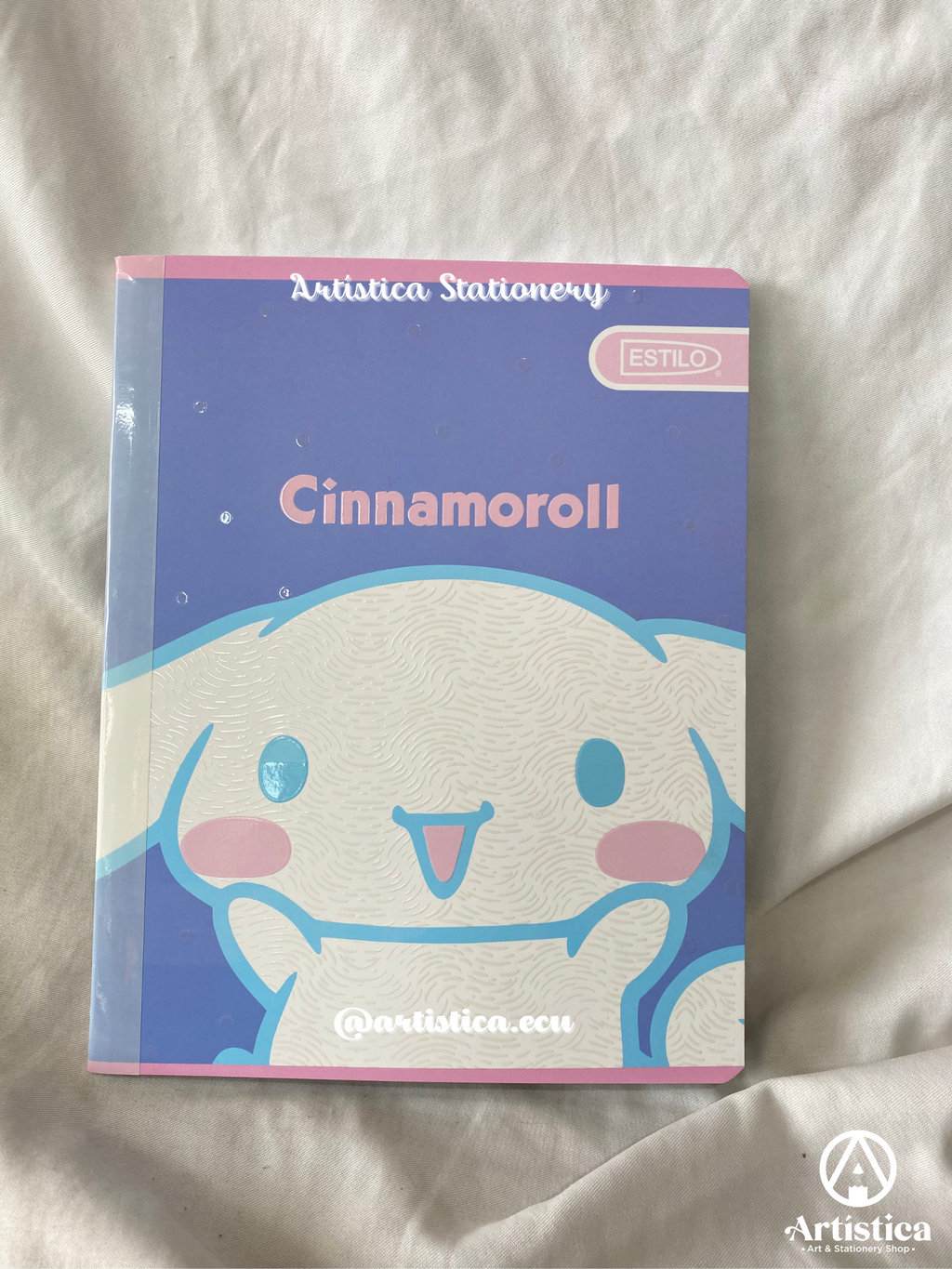 Cuadernos cosidos cuadros Cinnamoroll pasta flexible