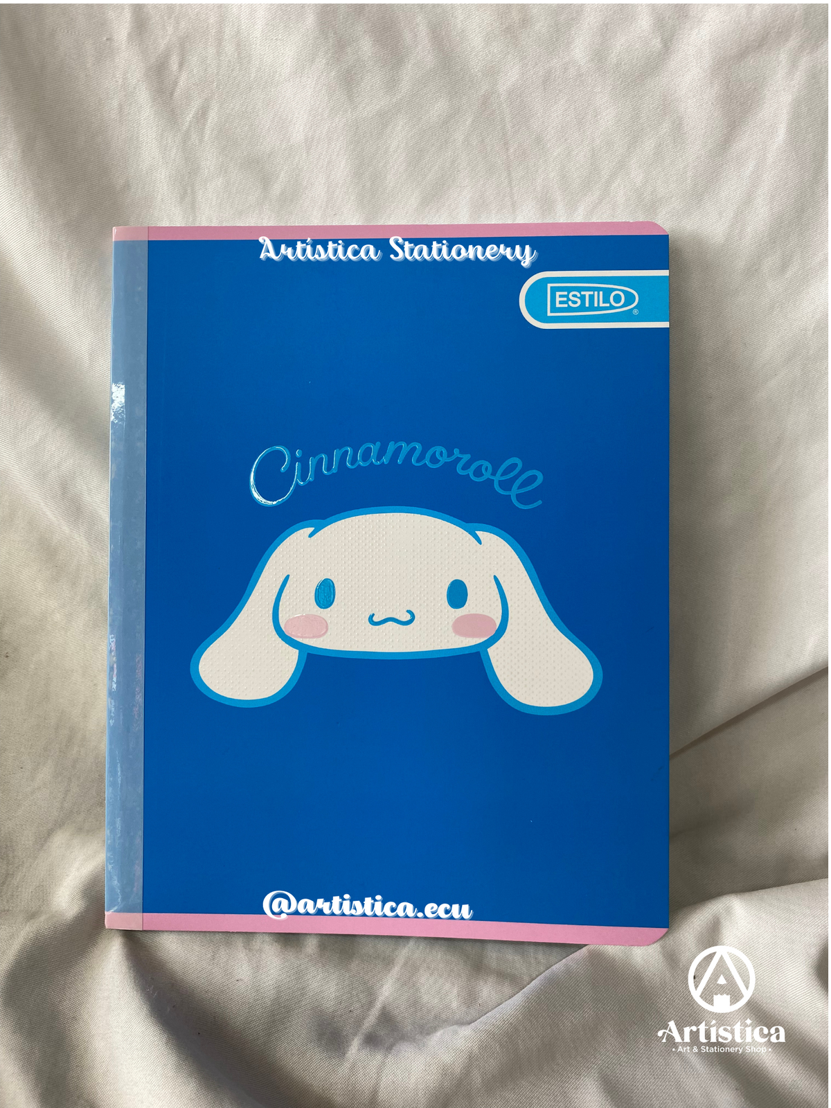 Cuadernos cosidos cuadros Cinnamoroll pasta flexible