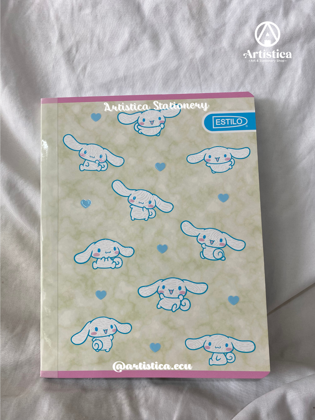 Cuadernos cosidos Cinnamoroll 2 líneas pasta flexible