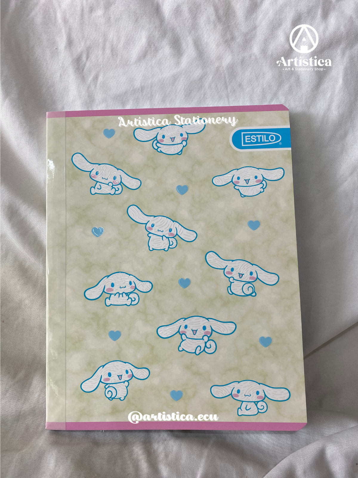 Cuadernos cosidos cuadros Cinnamoroll pasta flexible