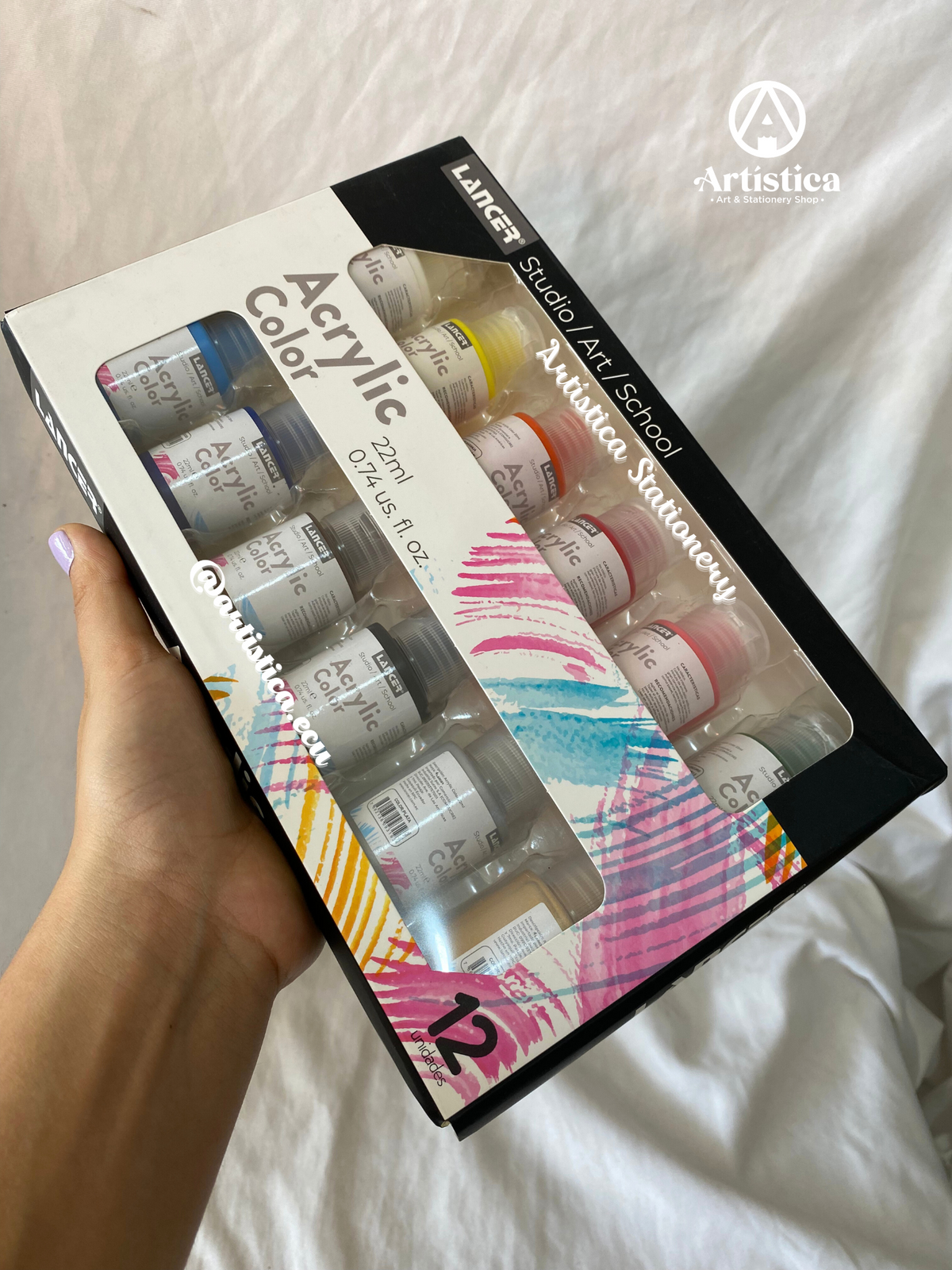 12 Pinturas Acrílicas
