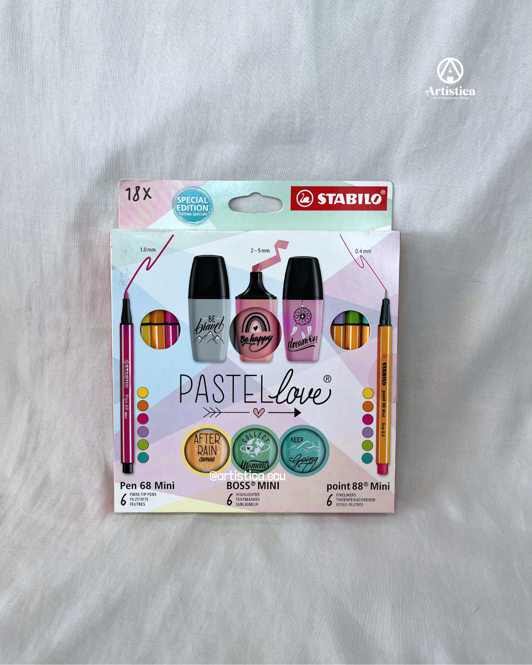 Kit mini tonos pasteles Stabilo