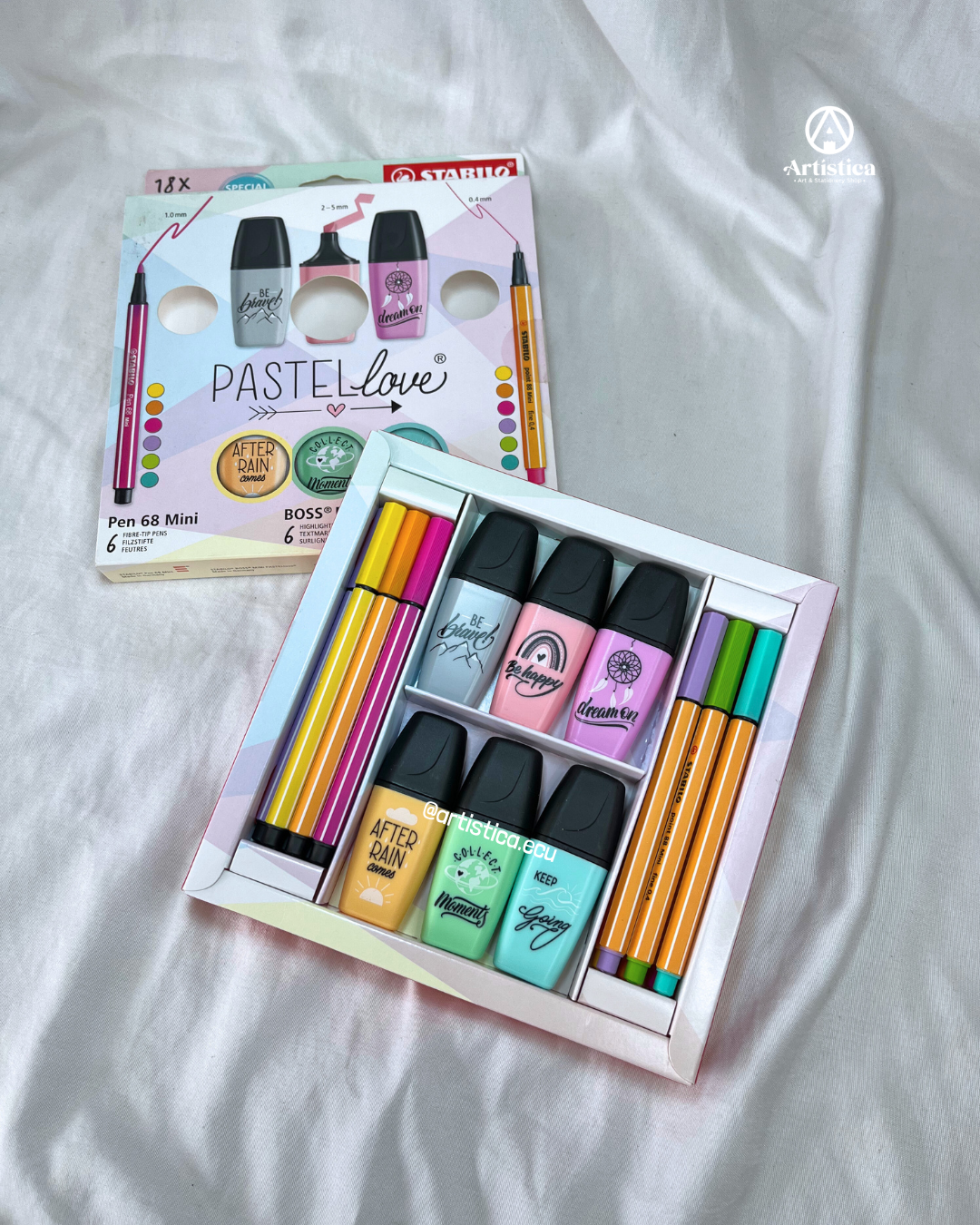 Kit mini tonos pasteles Stabilo
