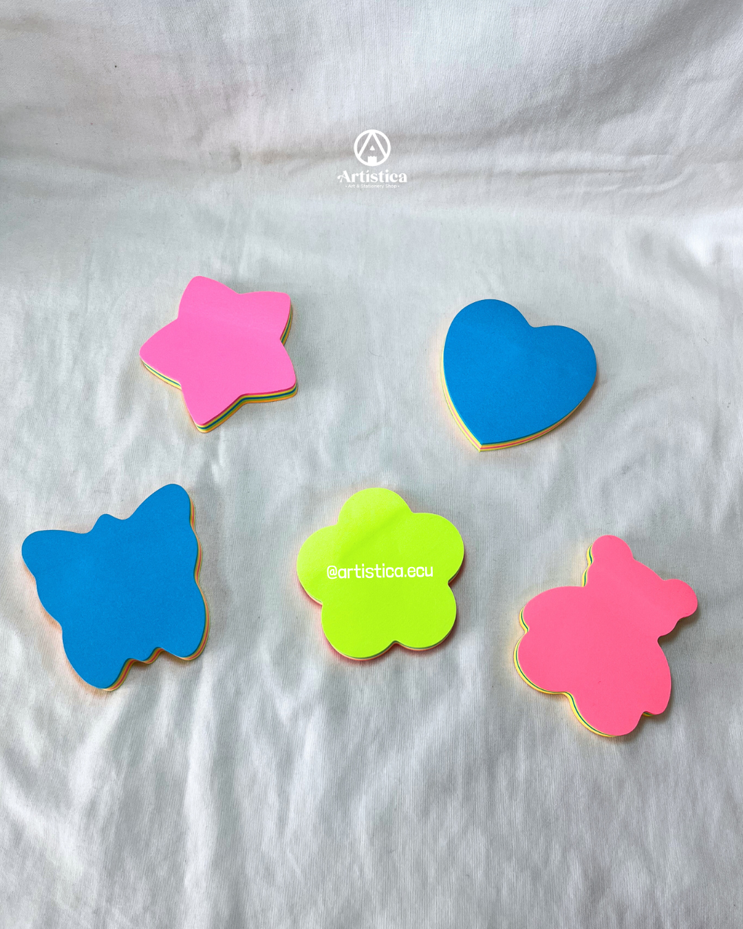 Notitas adhesivas en forma