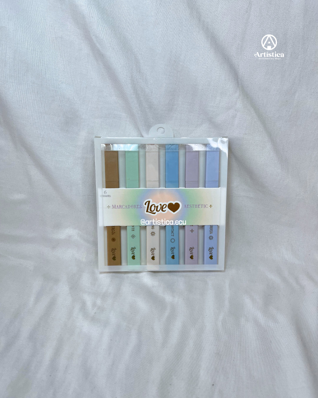 6 Resaltadores Aesthetic Love