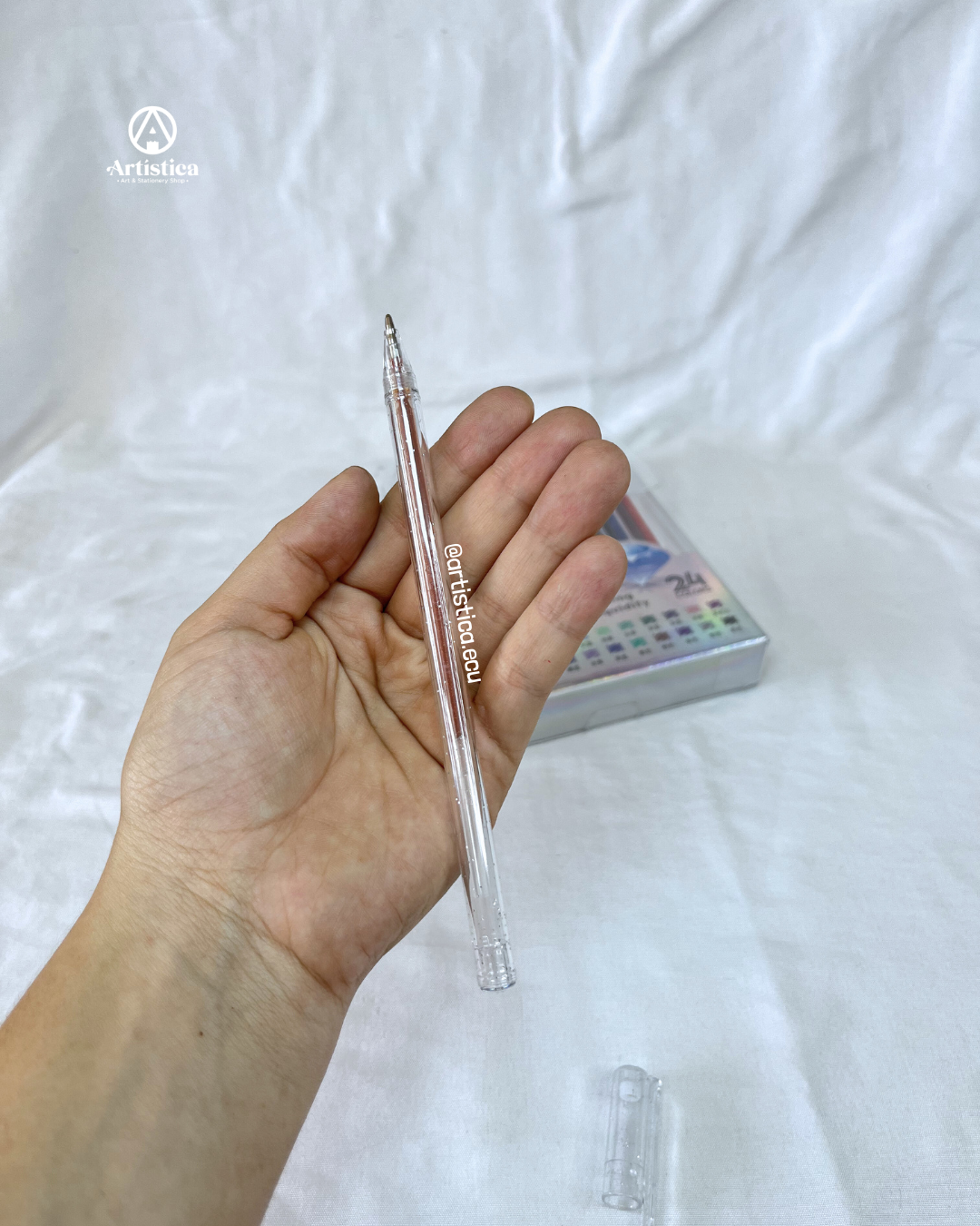 24 Bolígrafos escarchados