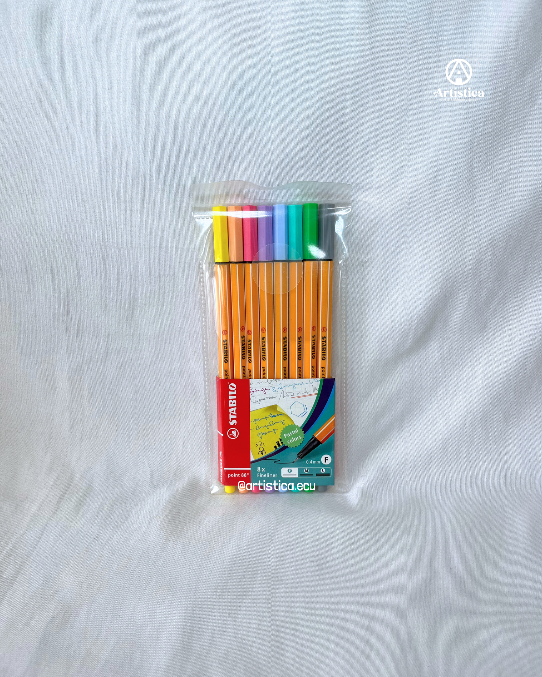 8 Stabilo point 88 tonos pasteles