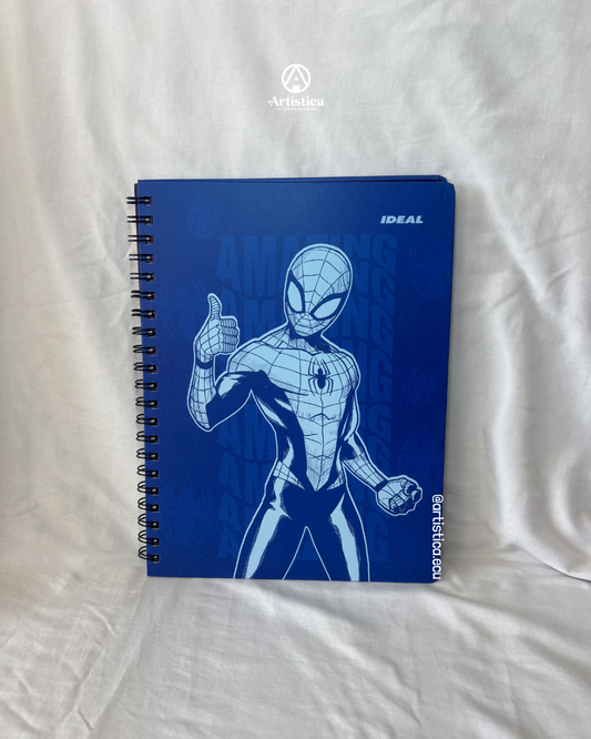 Cuaderno pasta dura cuadros Spiderman