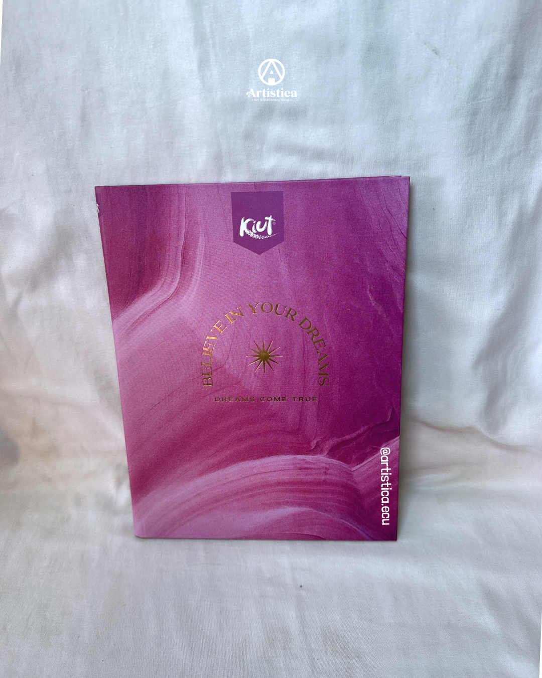 Cuaderno cosido pasta dura cuadros Kiut