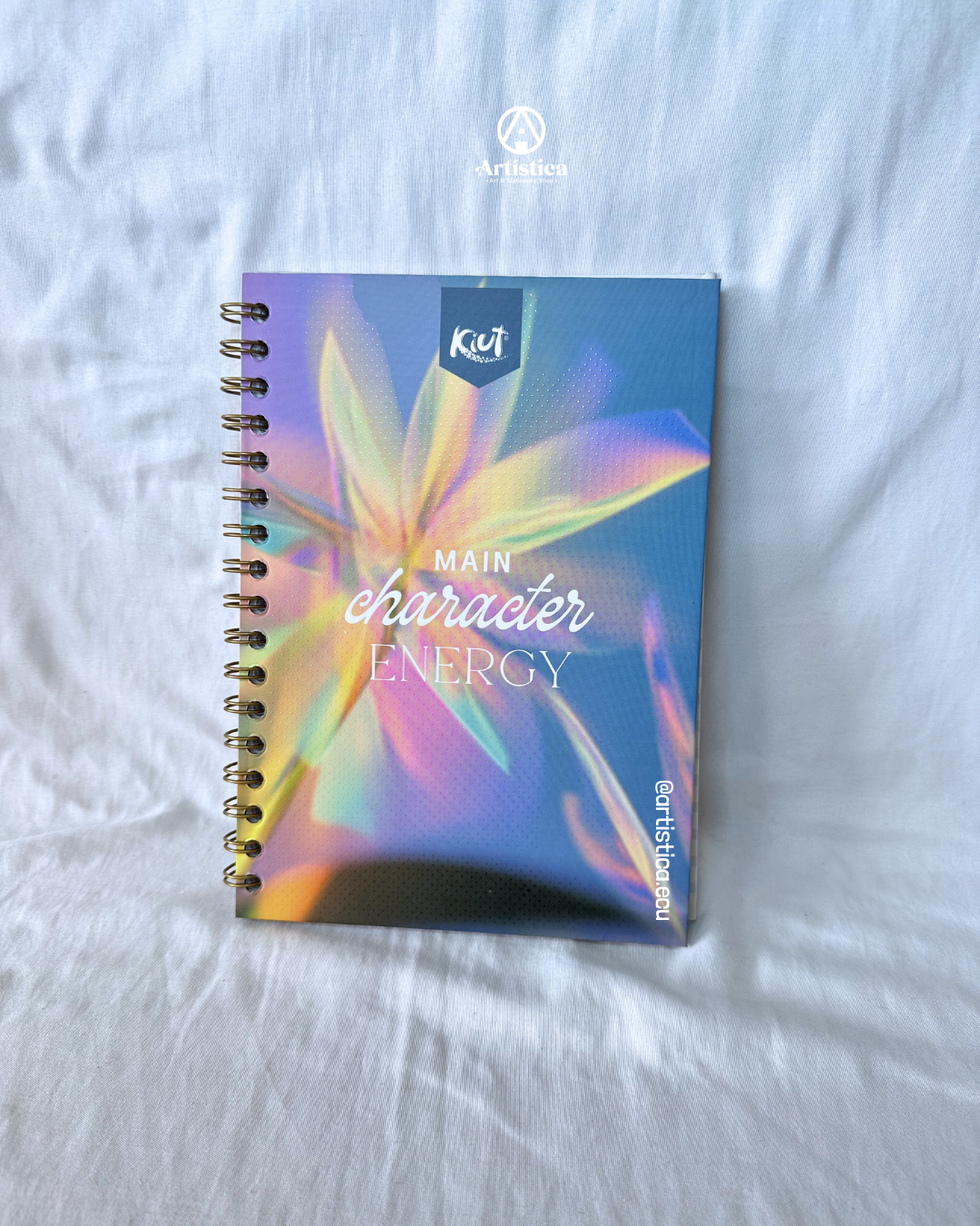 Cuaderno A5 pasta dura a cuadros Kiut