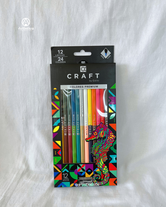12 Colores bicolor Craft